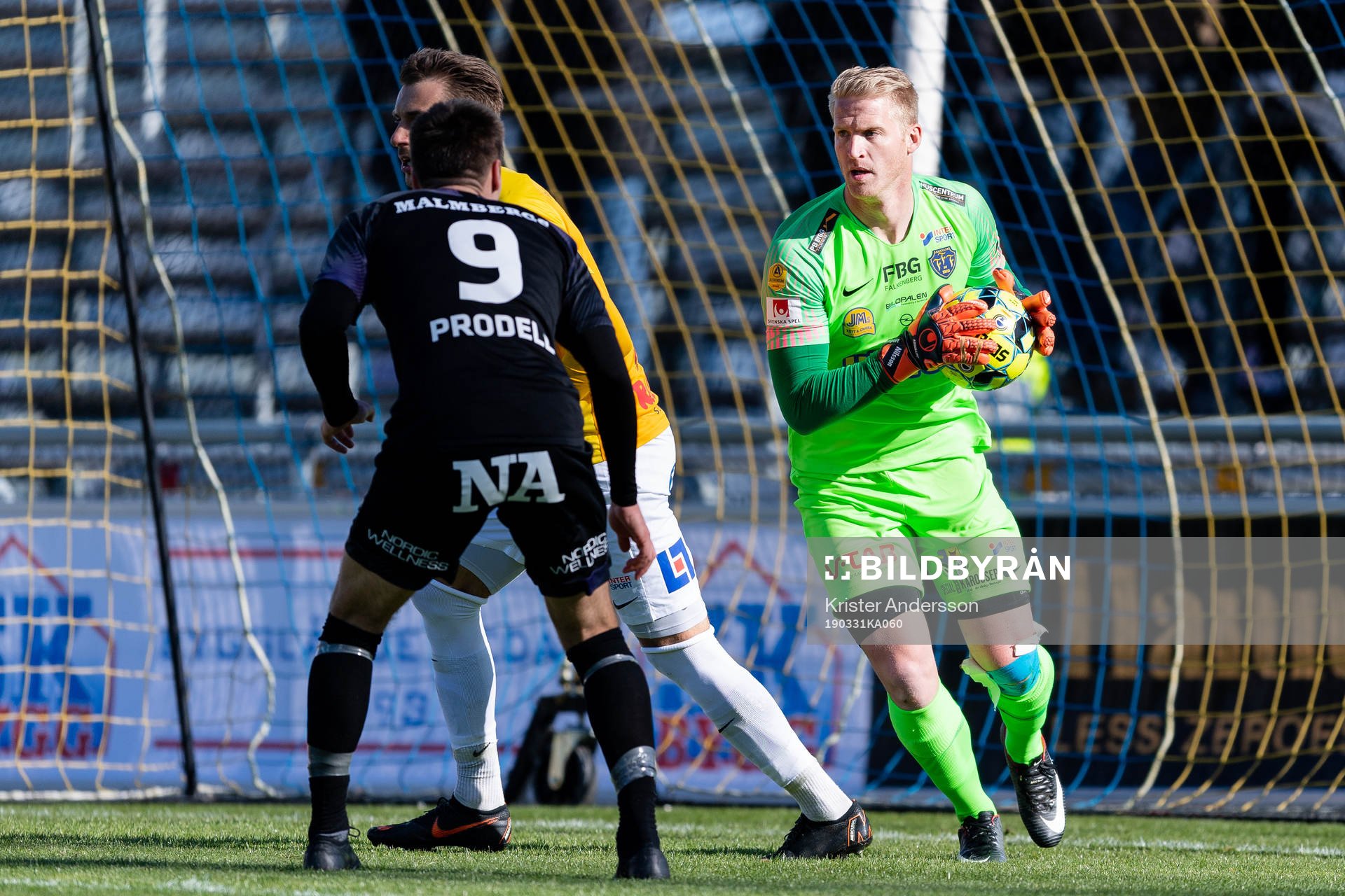 Falkenbergs målvakt Hampus Nilsson