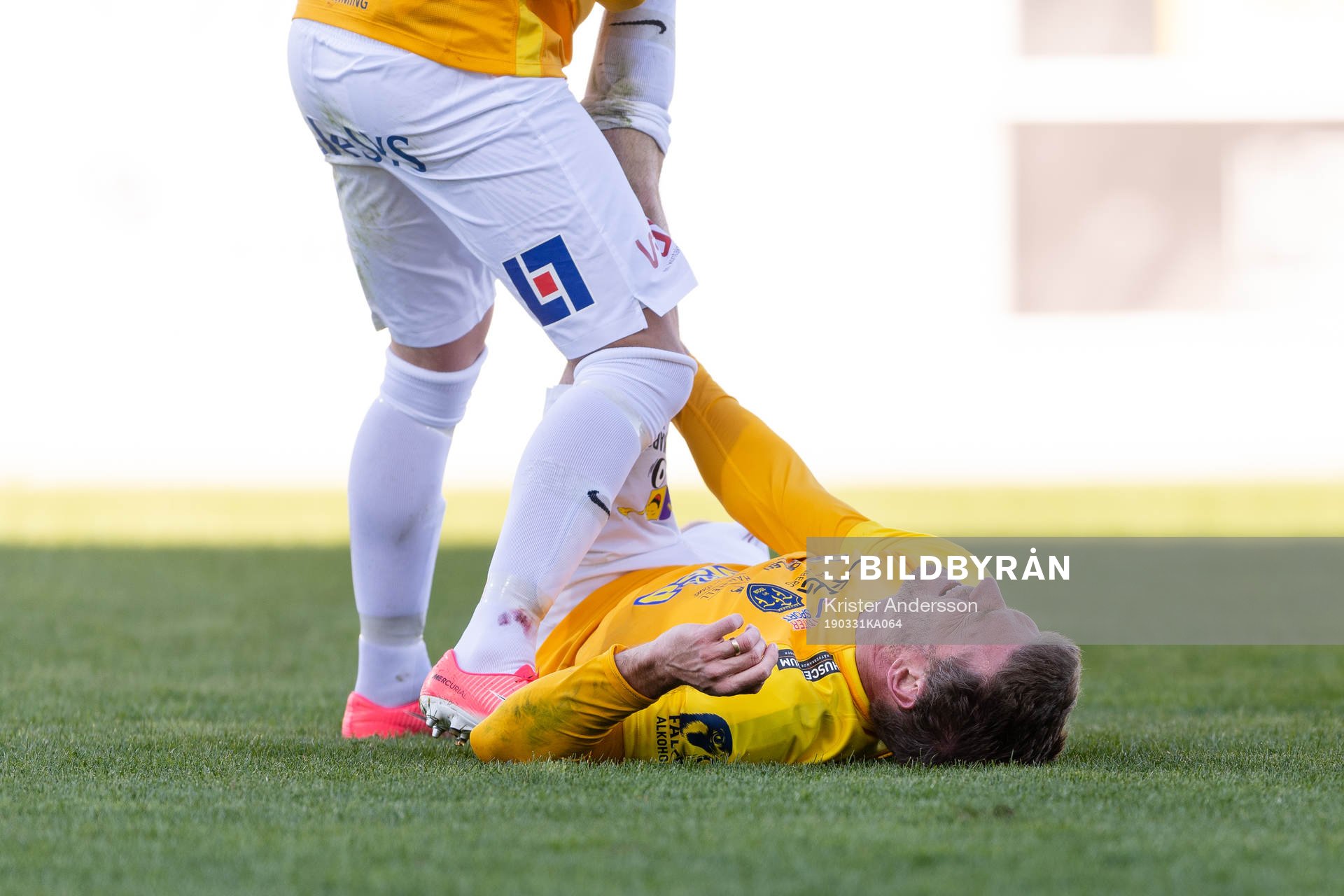 Falkenbergs Karl Söderström har kramp
