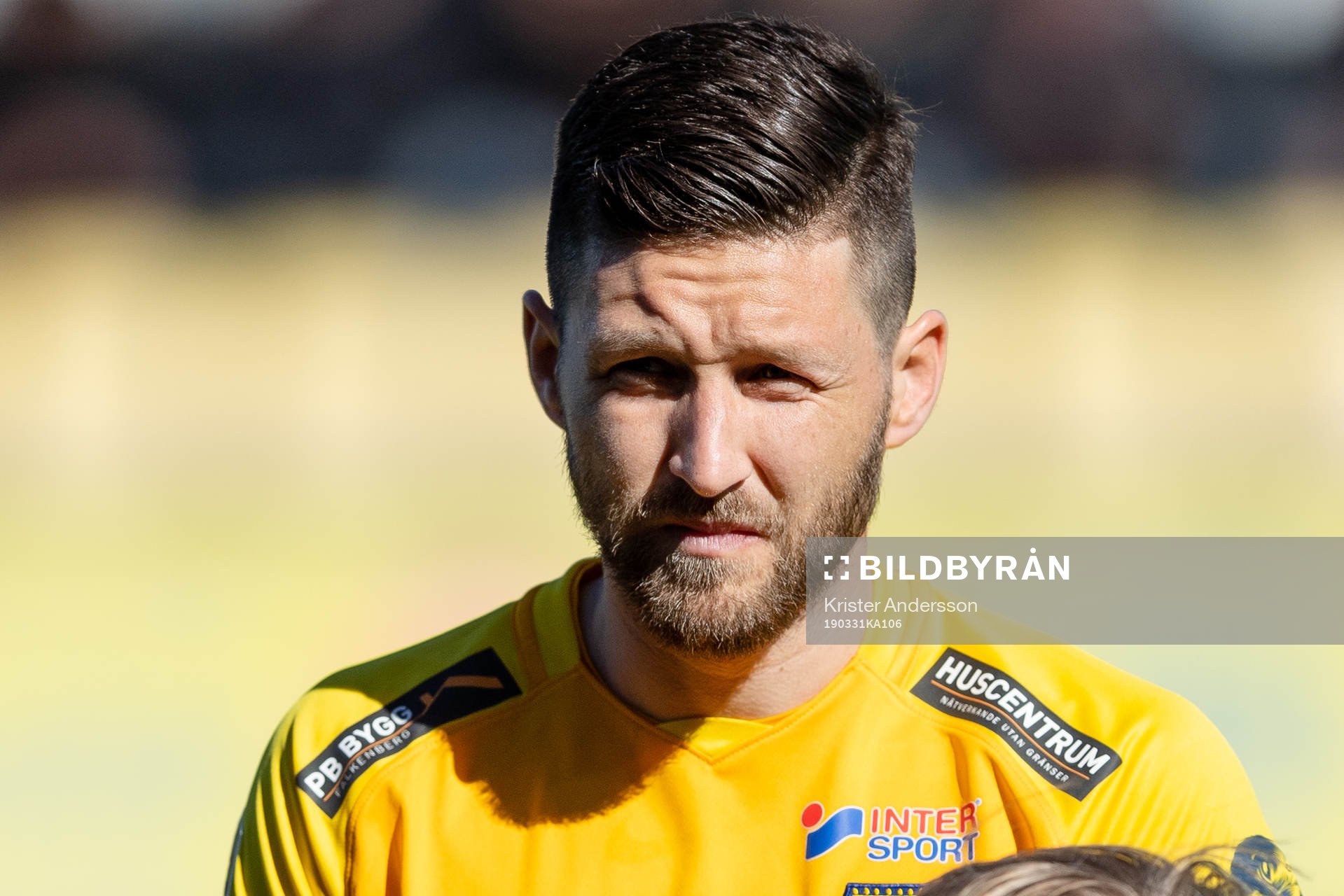 Falkenbergs Tibor Brink Joza före fotbollsmatchen i