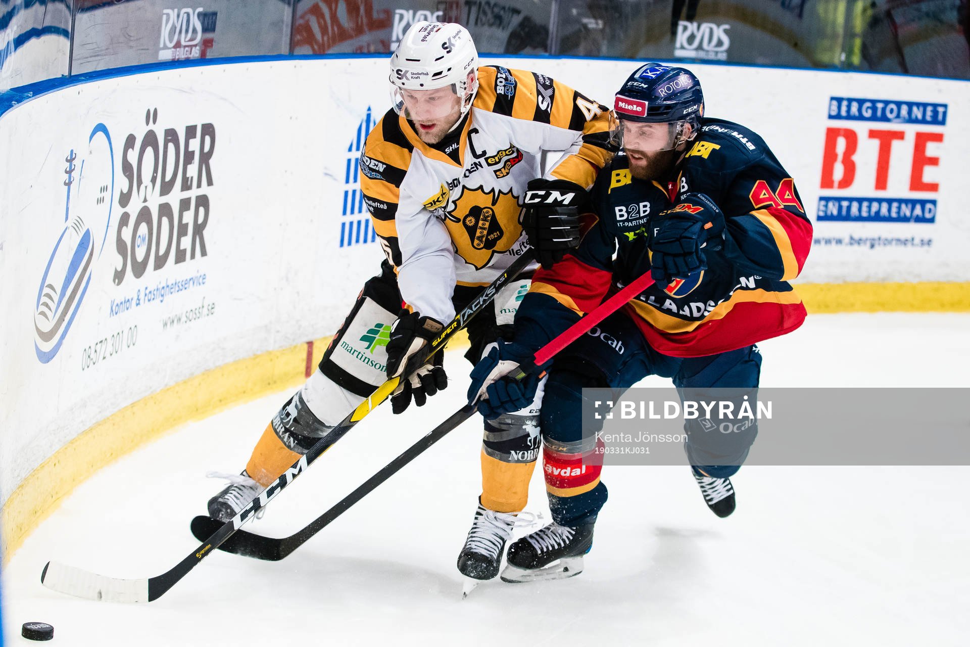 Skellefteås Oscar Möller och Djurgårdens Mattias Guter