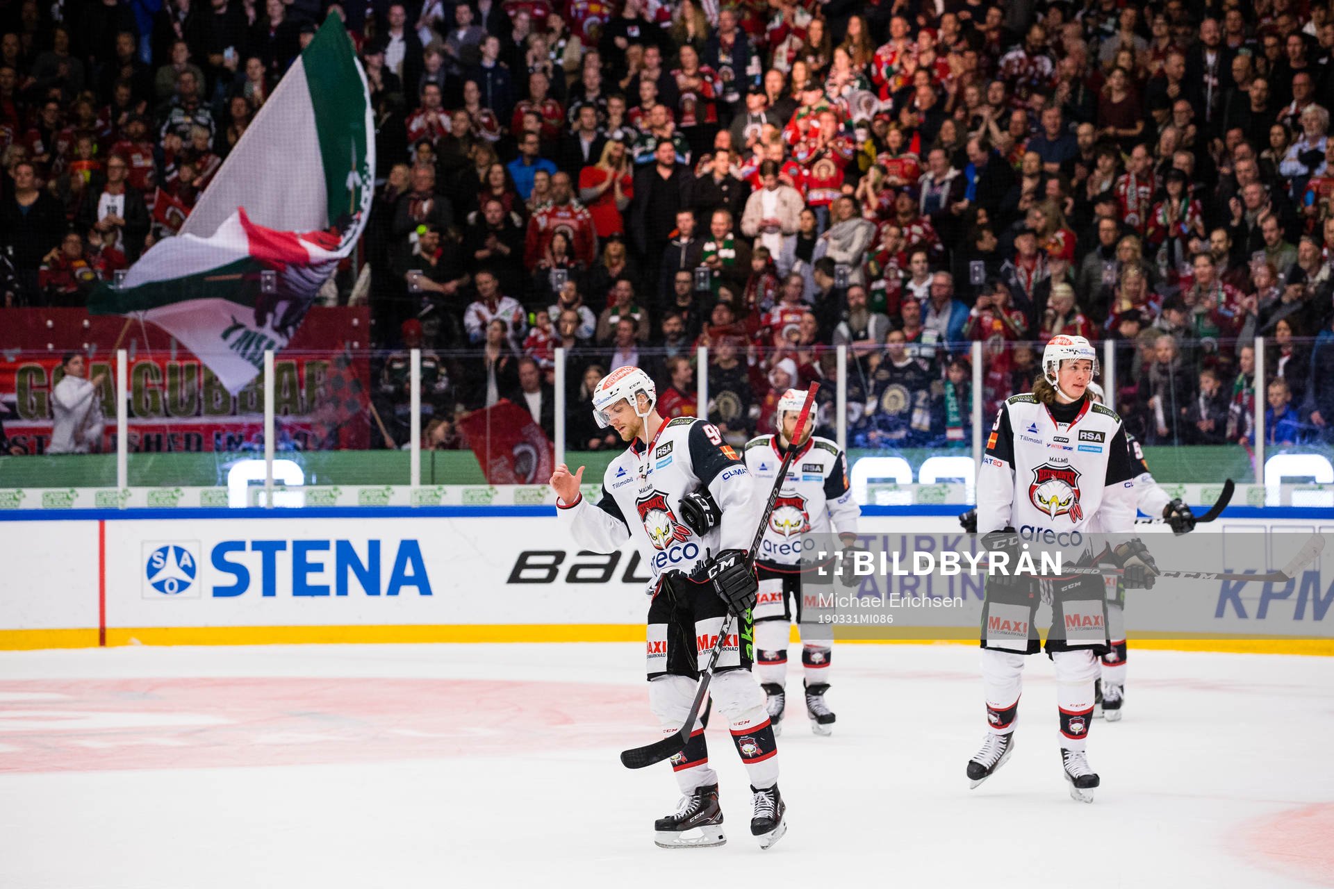 Malmö Redhawks spelare deppar
