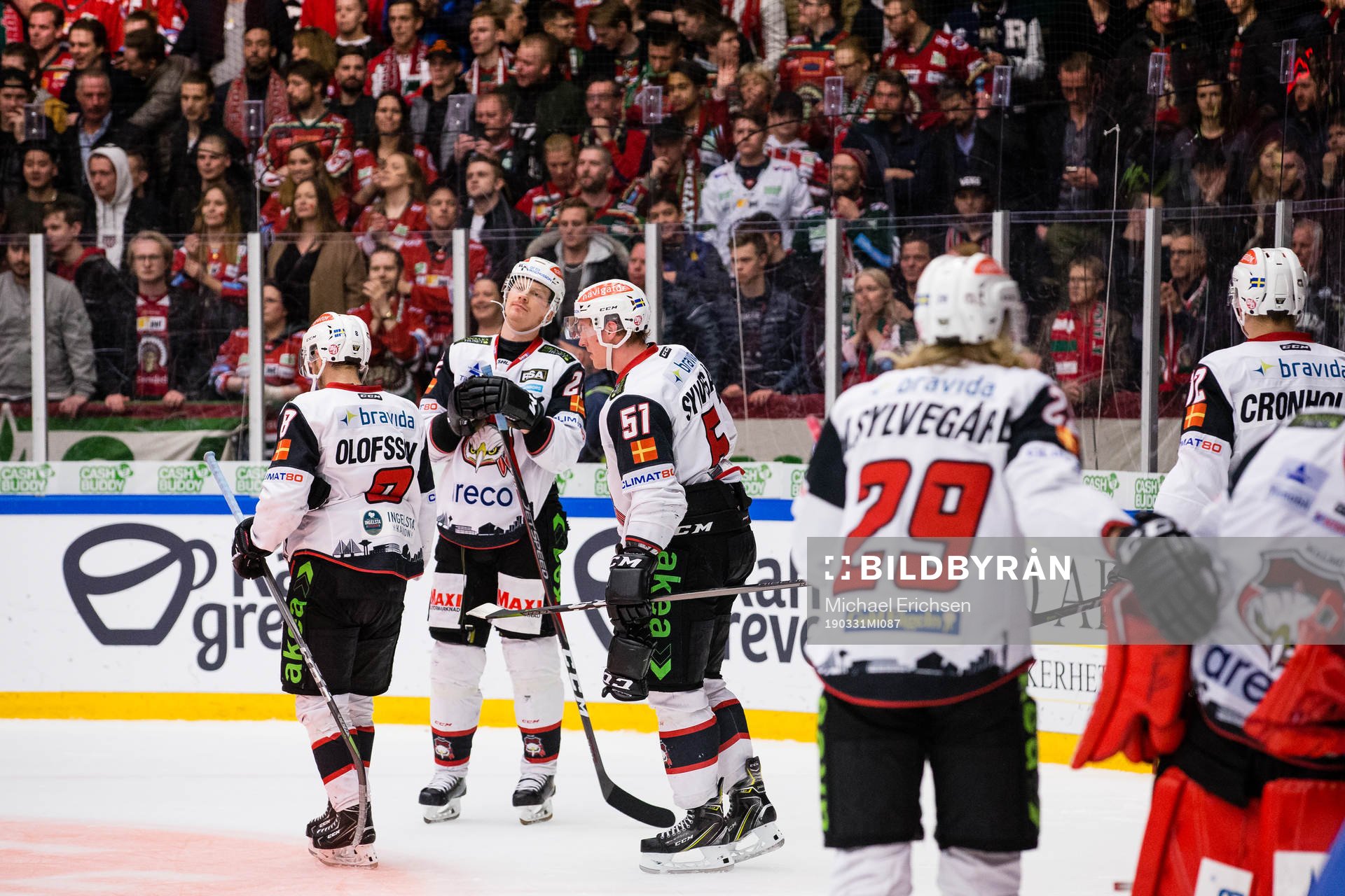 Malmö Redhawks spelare deppar