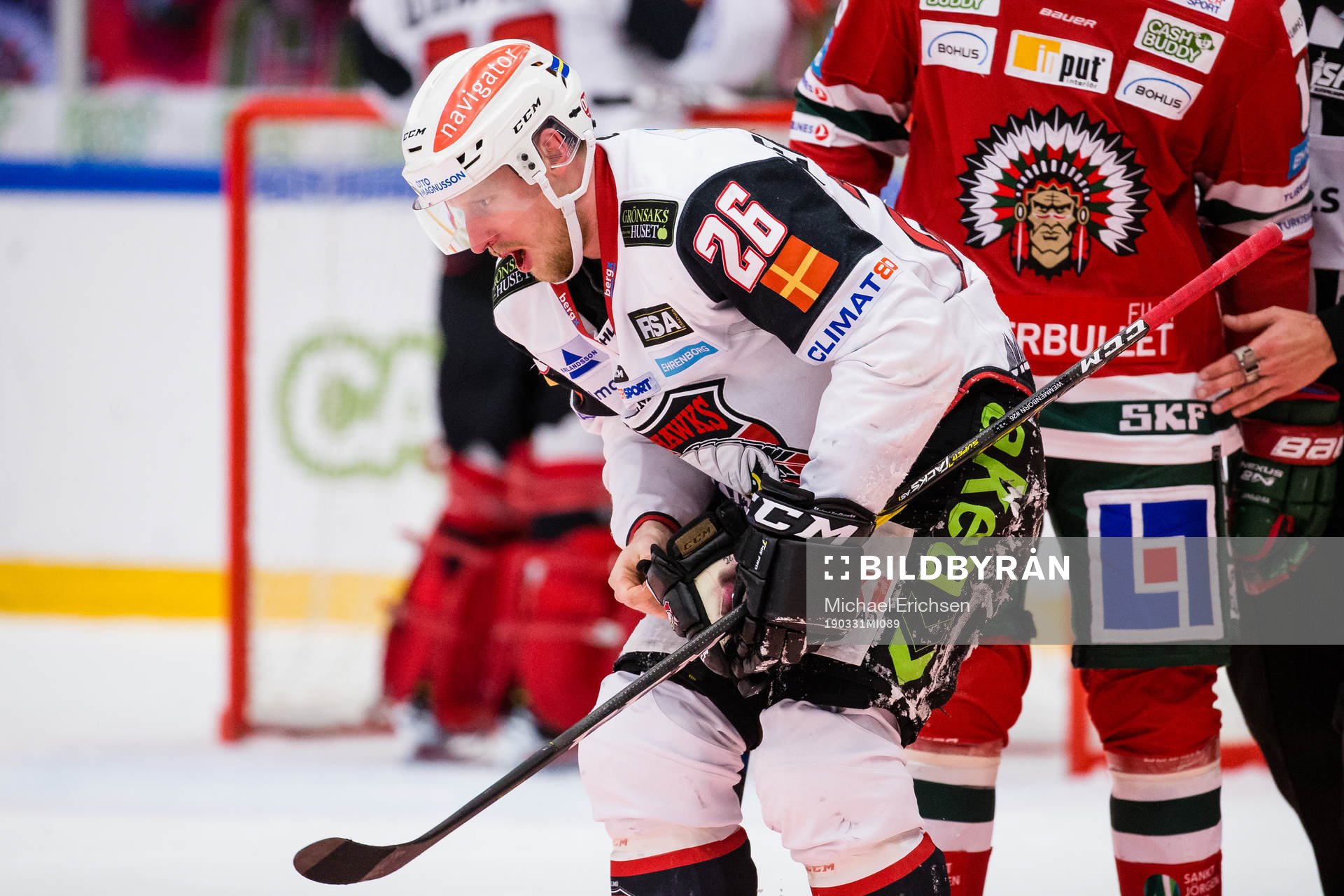 Malmö Redhawks Axel Wemmenborn lämnar isen