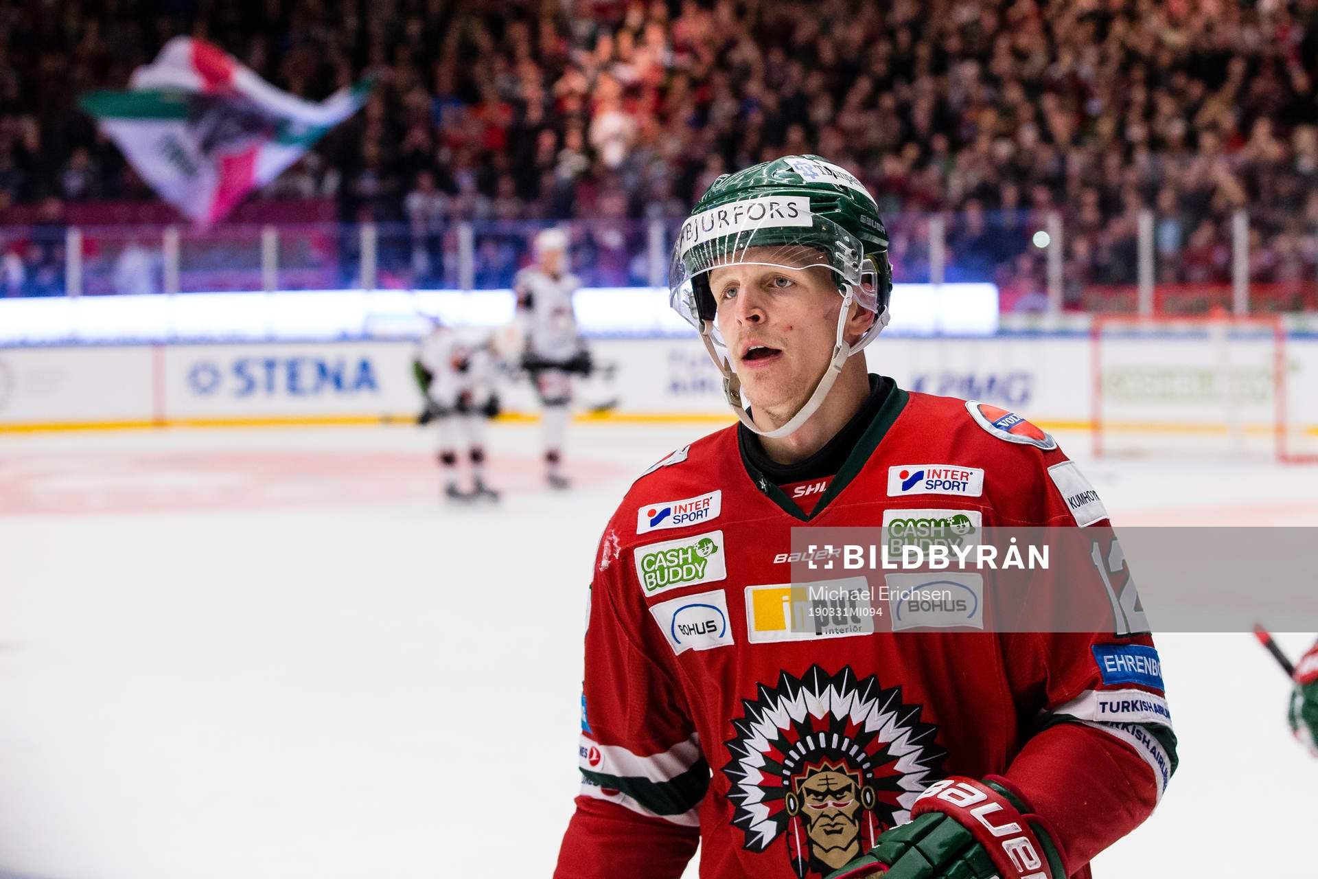 Frölundas Max Friberg jublar