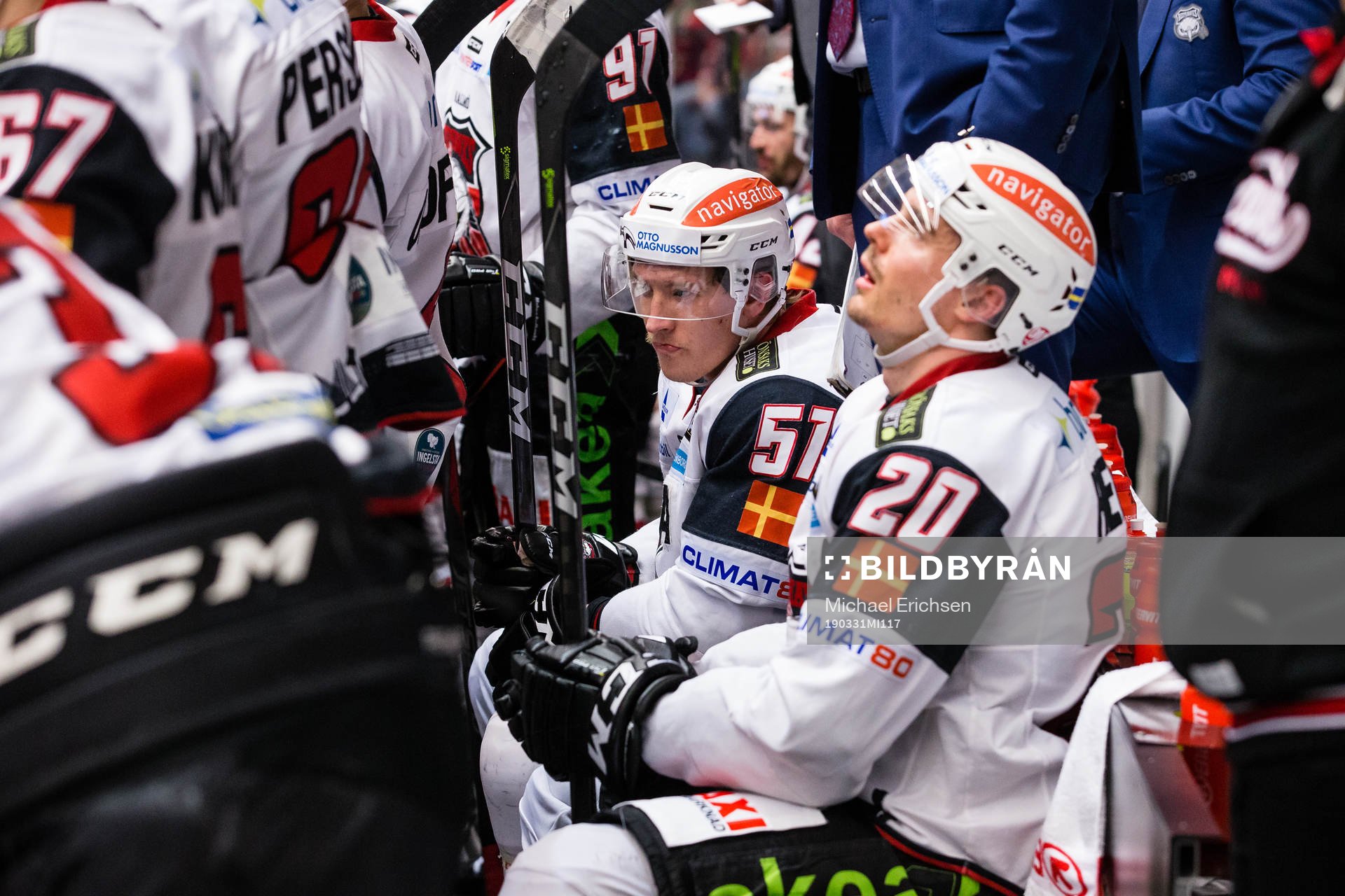 Malmö Redhawks Emil Sylvegård och Henrik Hetta