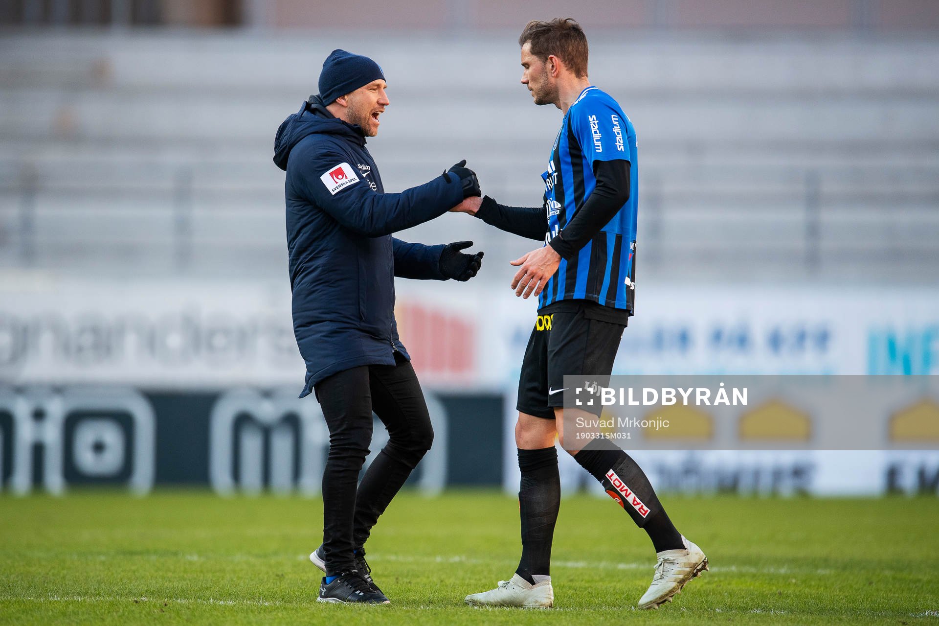 Sirius tränare Henrik Rydström och Robert Åhman Persson