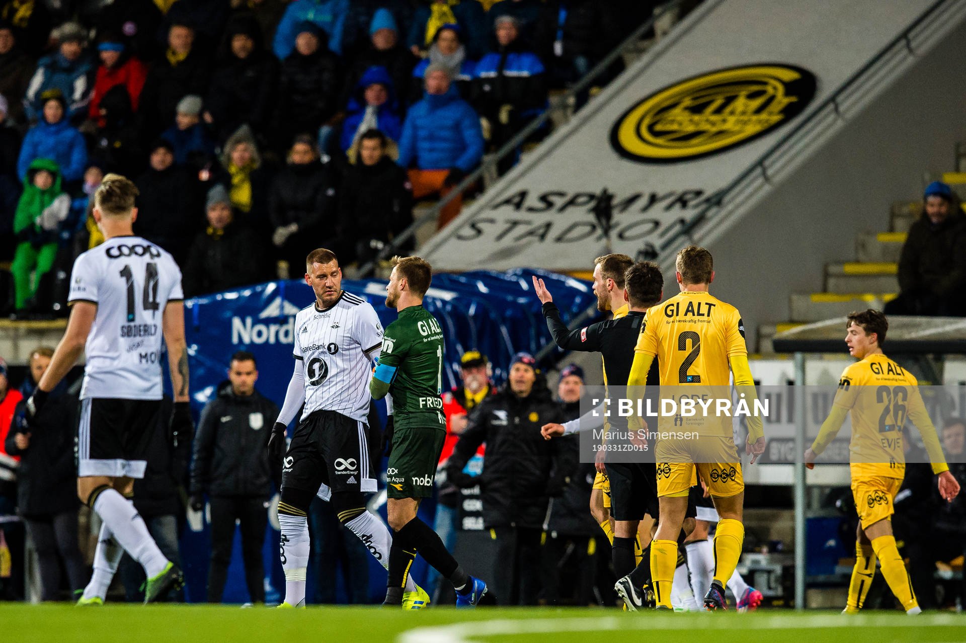 Nicklas Bendtner of Rosenborg and Ricardo Henrique Schuck