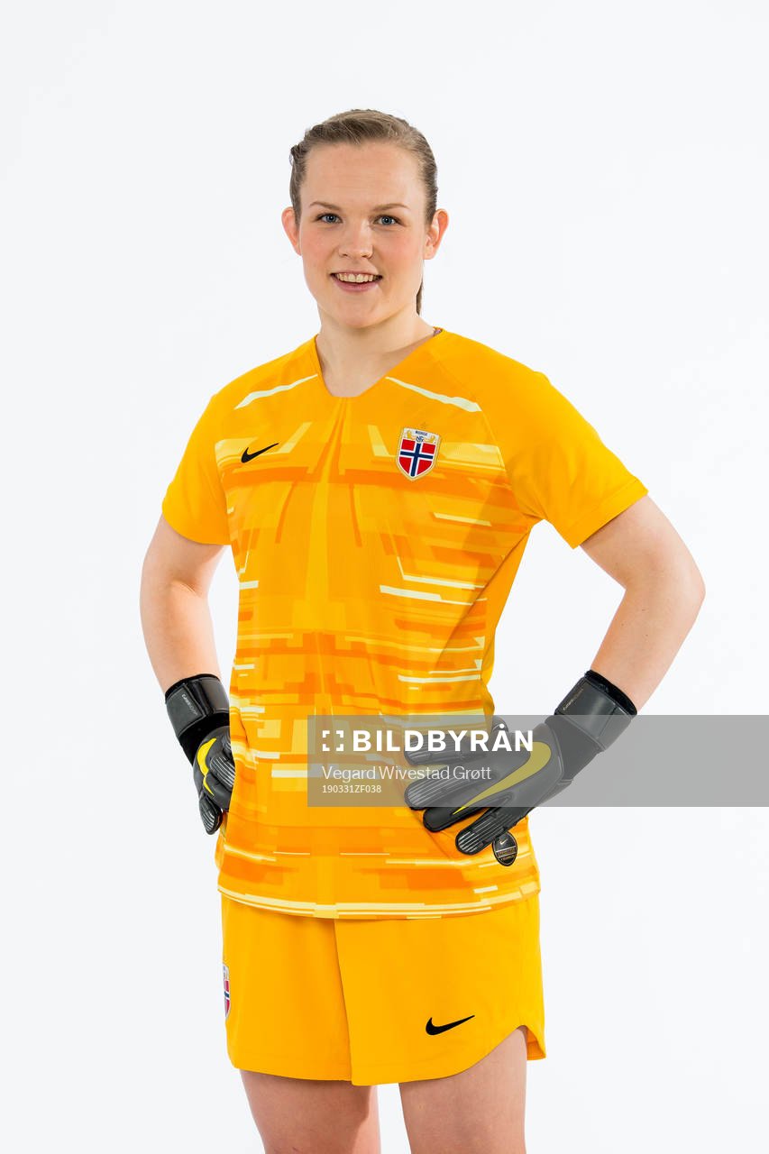 Goalkeeper Oda Marie Bogstad of Norway poses for a portrait