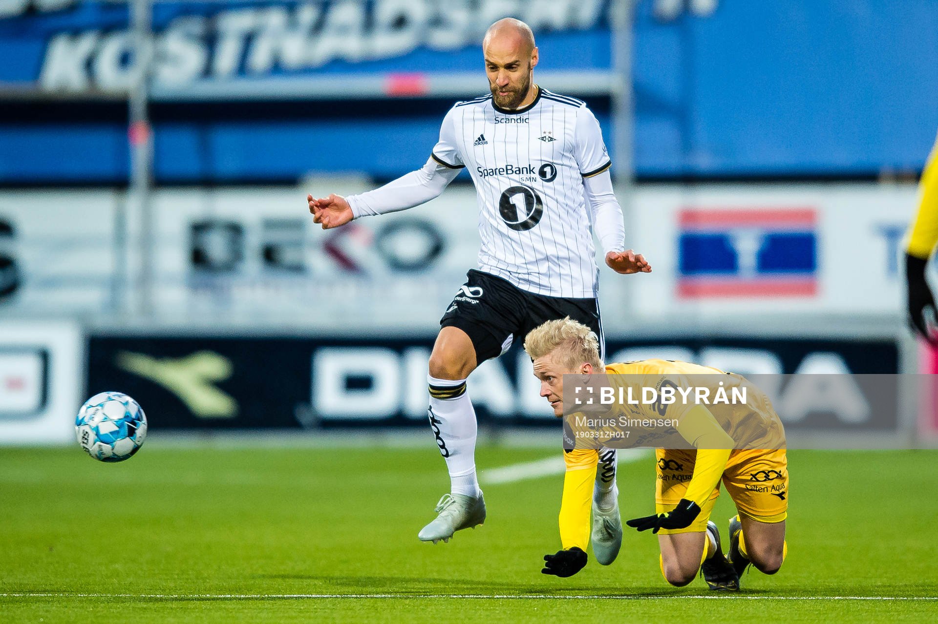 Tore Reginiussen of Rosenborg and Geir André Herrem of