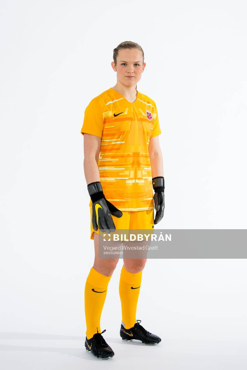 Goalkeeper Oda Marie Bogstad of Norway poses for a portrait