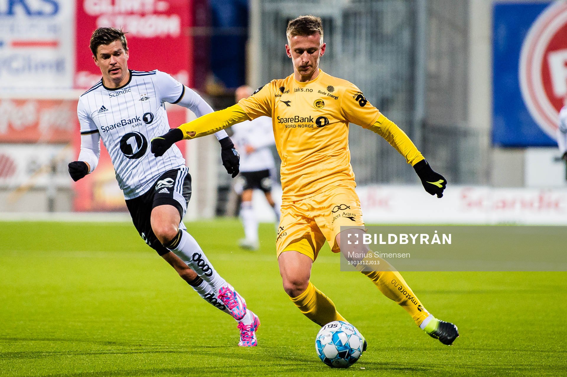 Pål Andre Helland of Rosenborg and Erlend Dahl Reitan of