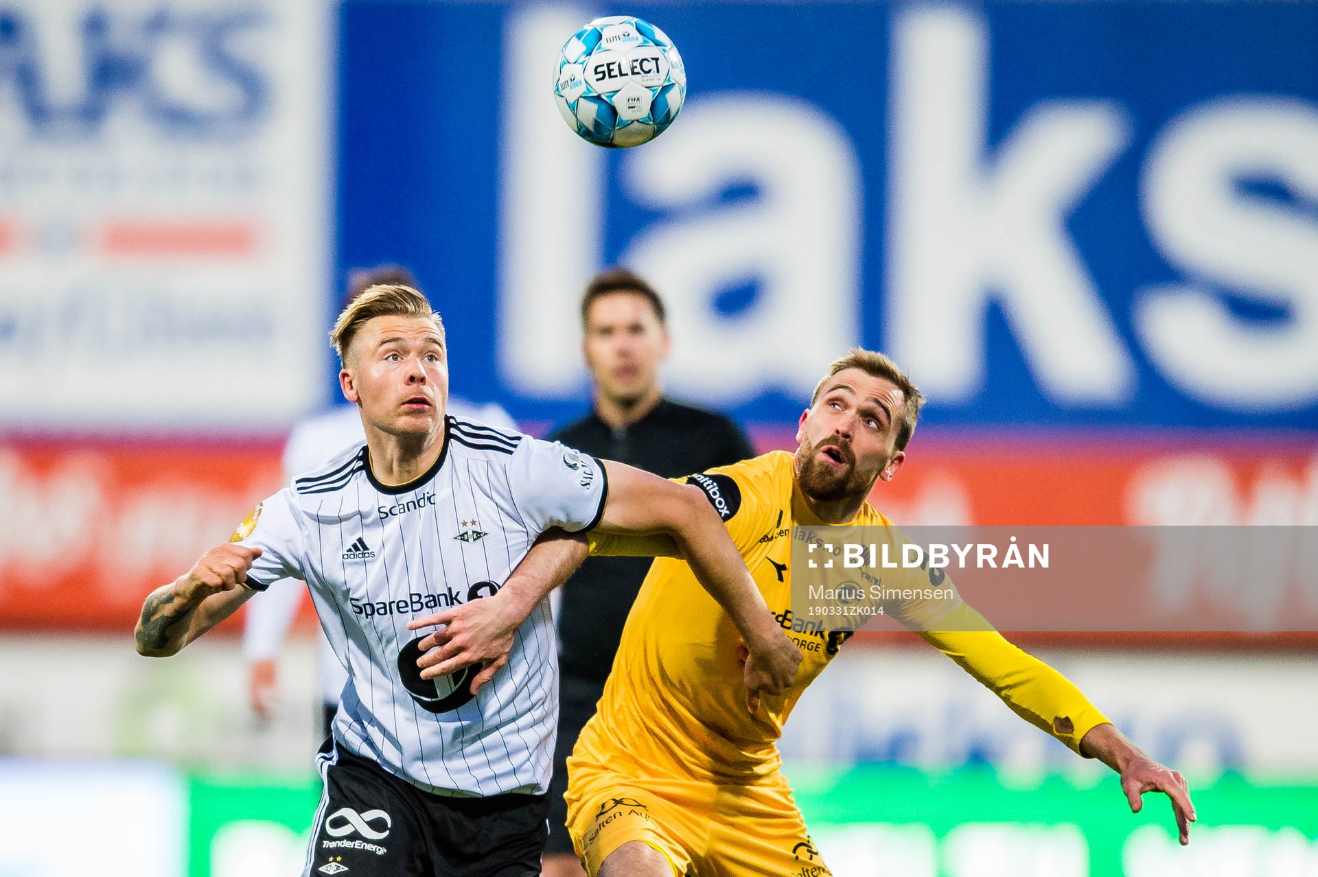 Alexander Toft Søderlund of Rosenborg and Brede Mathias