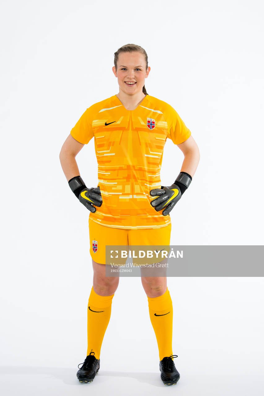 Goalkeeper Oda Marie Bogstad of Norway poses for a portrait