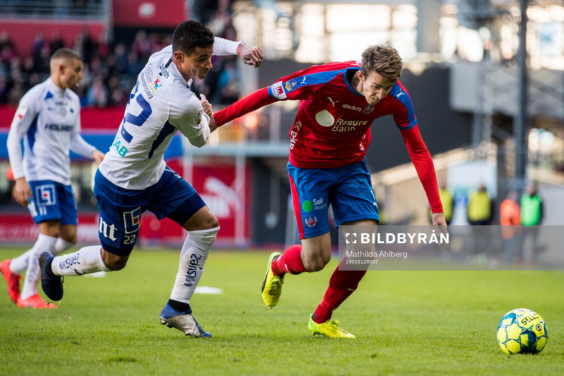 IFK Norrköpings Ian Smith och Helsingborgs Adam Eriksson