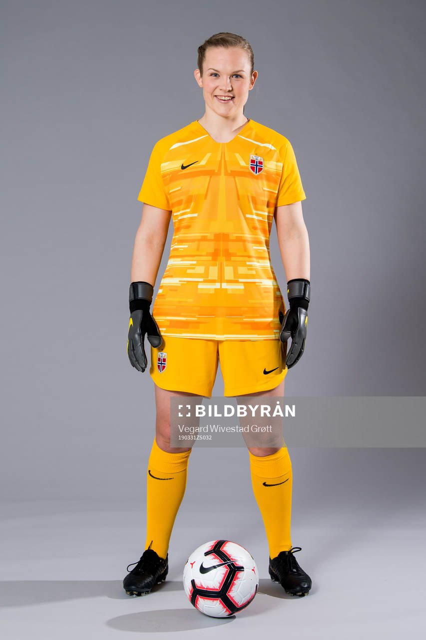 Goalkeeper Oda Marie Bogstad of Norway poses for a portrait
