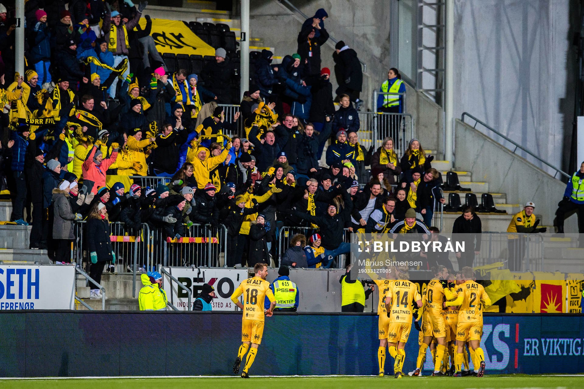 Morten Ågnes Konradsen of Bodø/Glimt celebrates