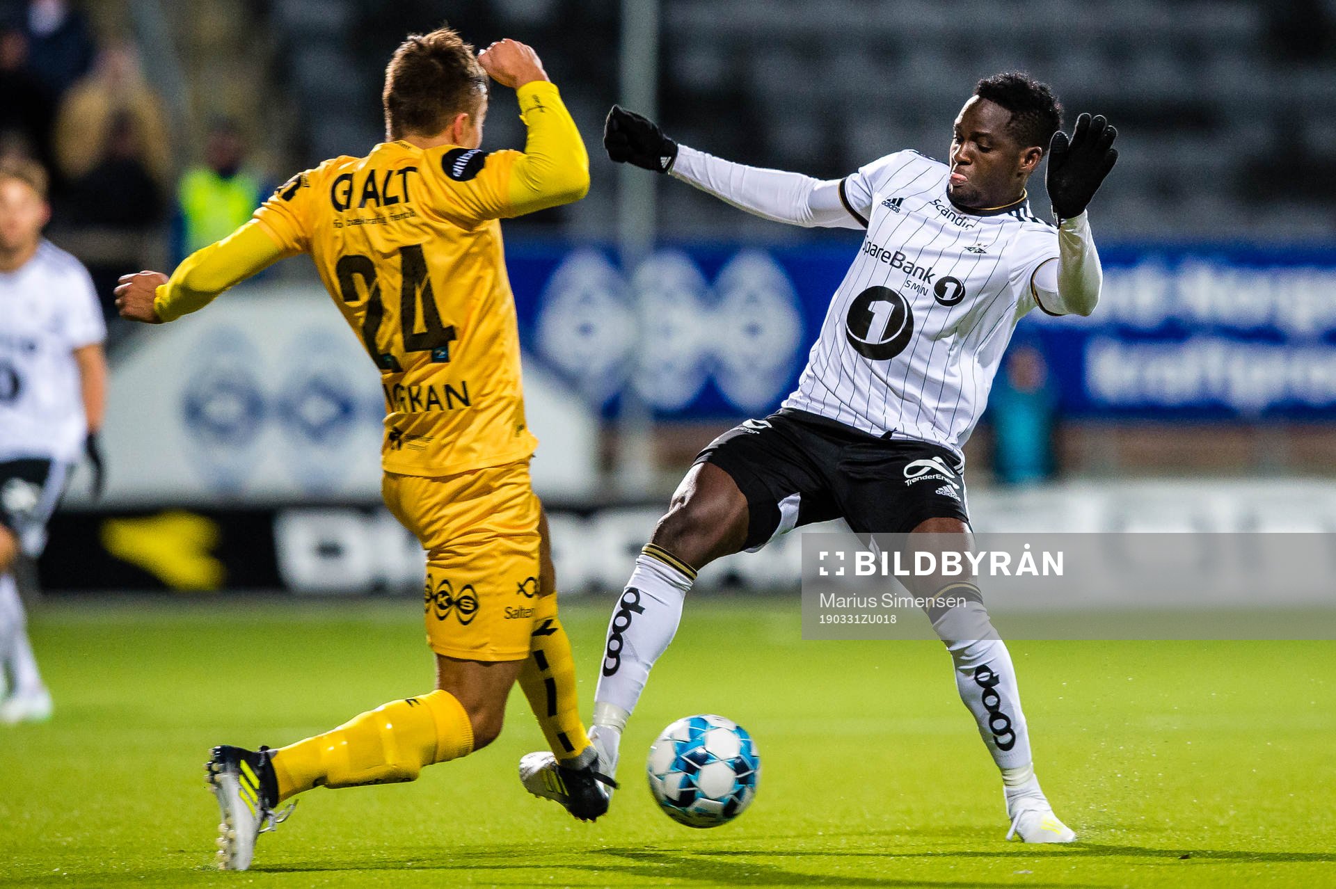 Fredrik André Bjørkan of Bodø/Glimt and Babajide David