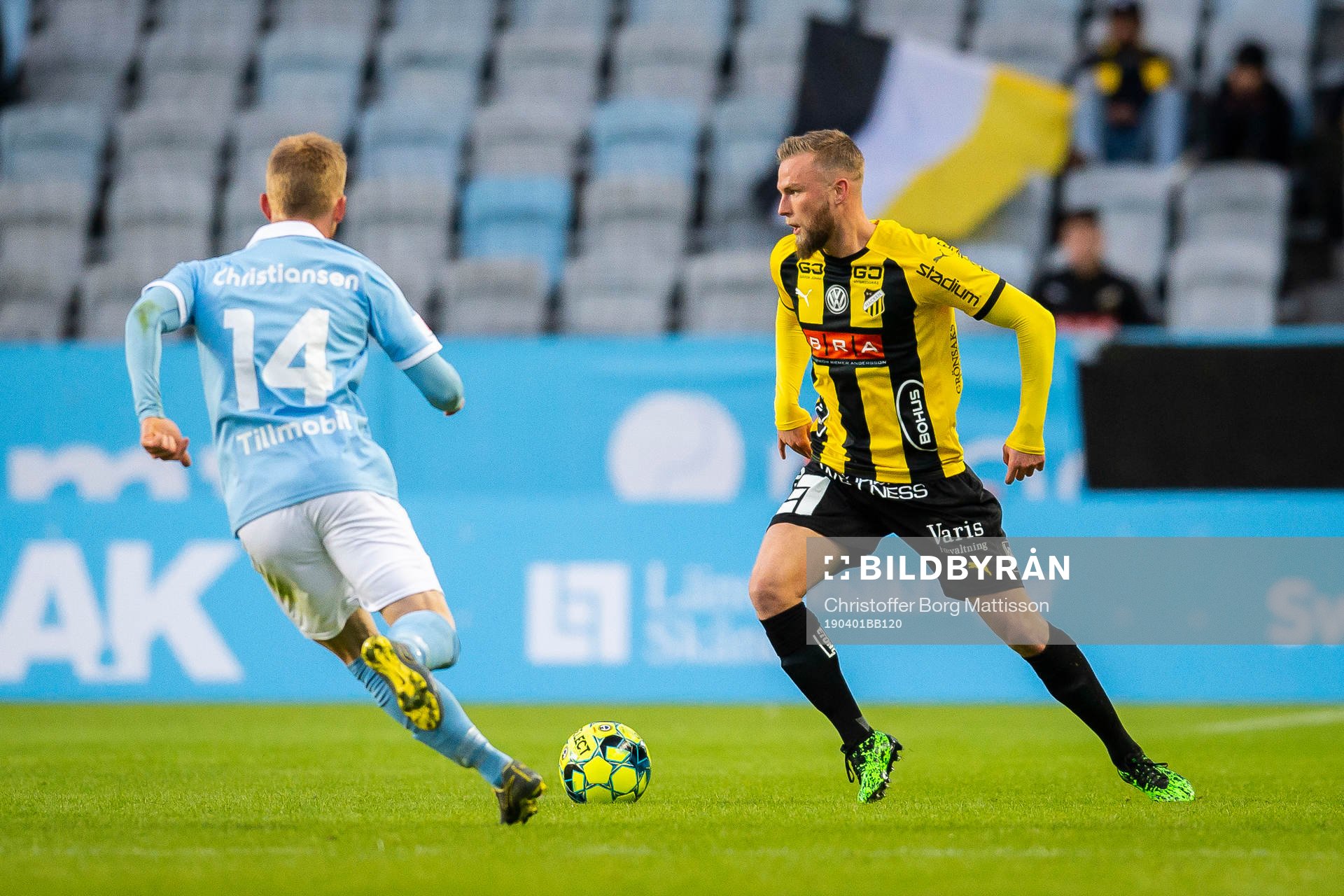 Malmö FFs Anders Christiansen och Häckens Alexander