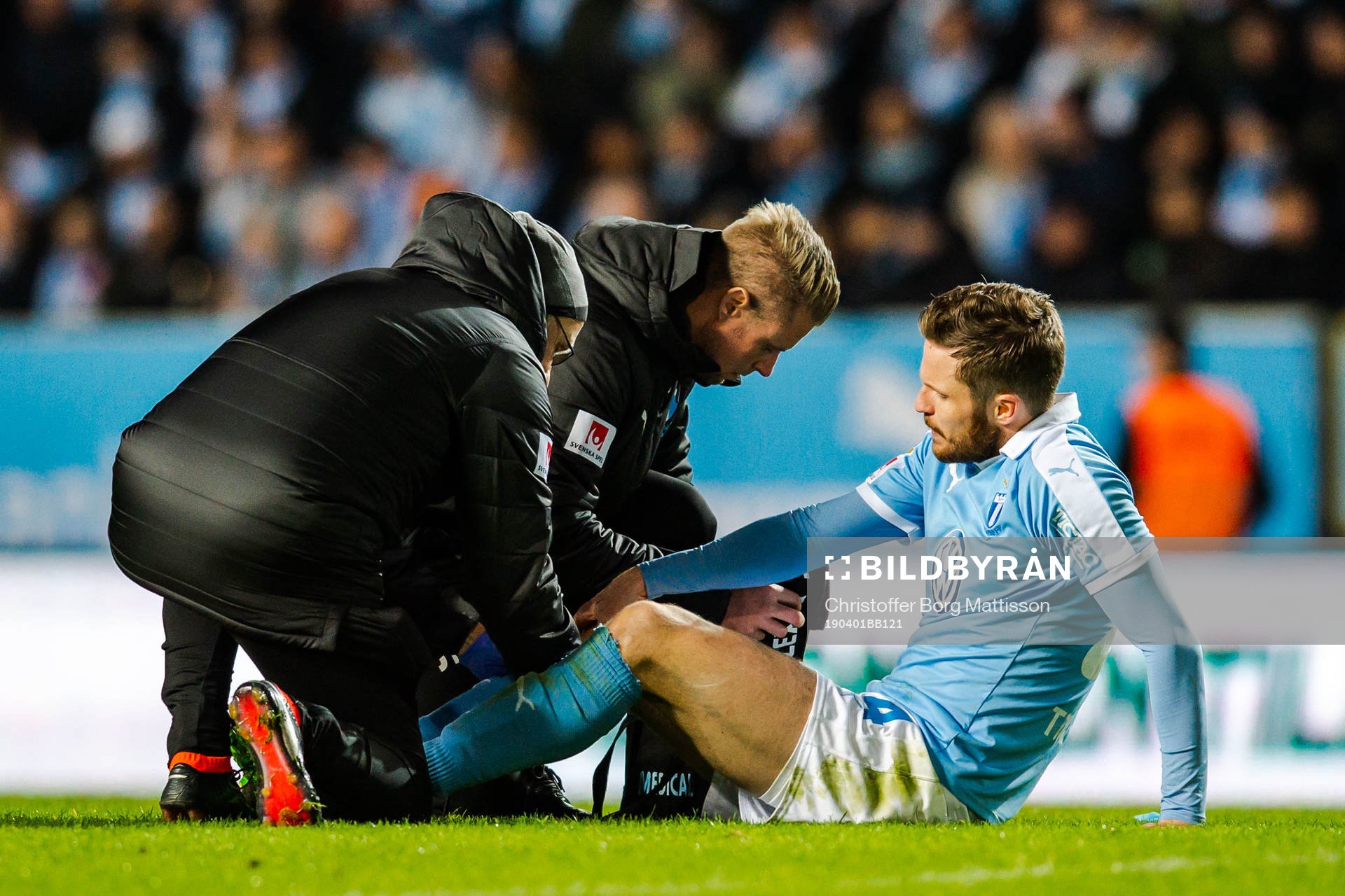 Malmö FFs Lasse Nielsen får vård