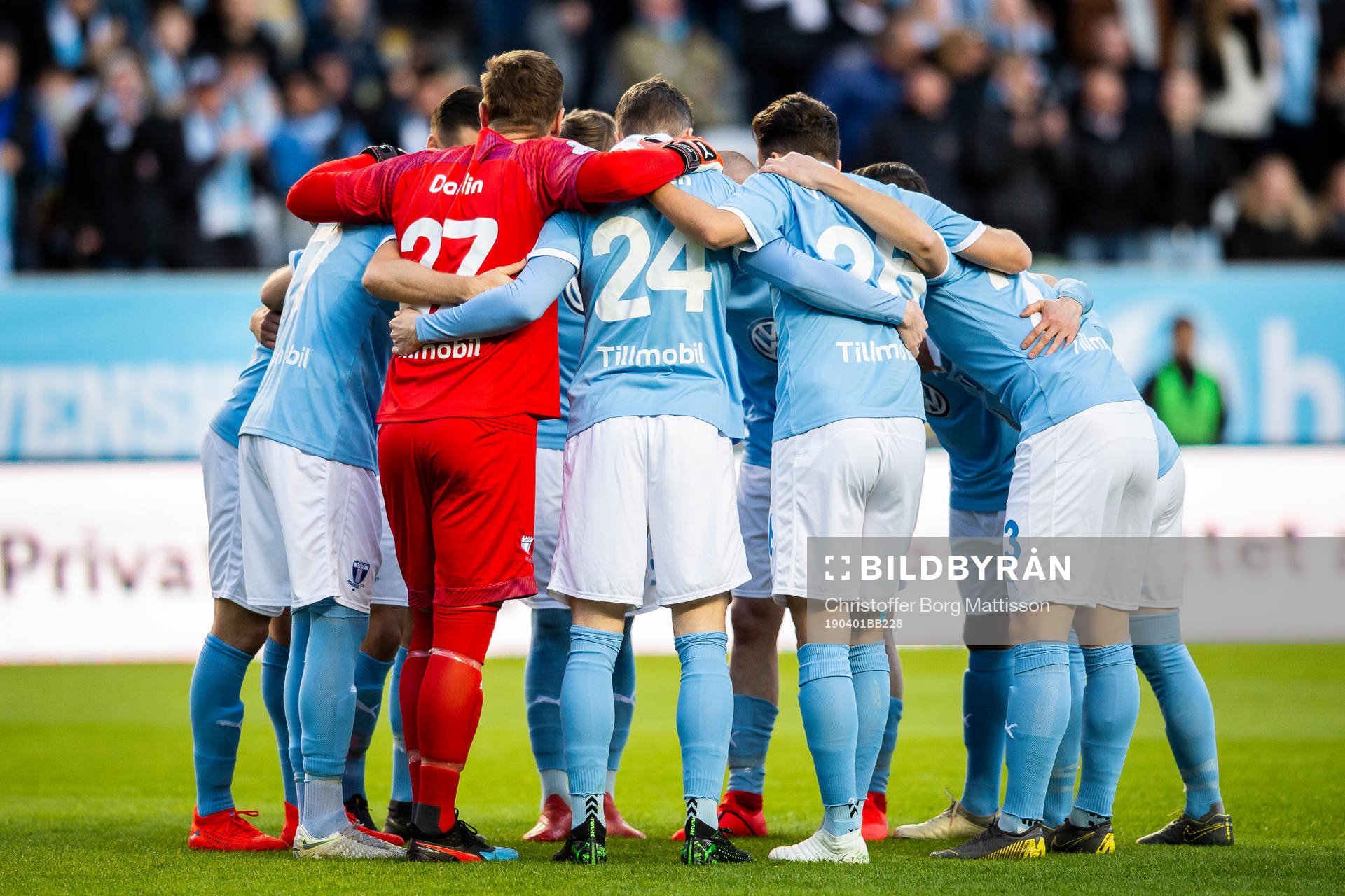Malmö FFs spelare samlas
