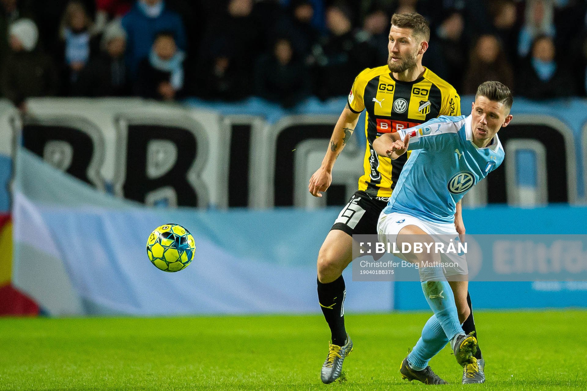 Häckens Joona Toivo och Malmö FFs Marcus Antonsson