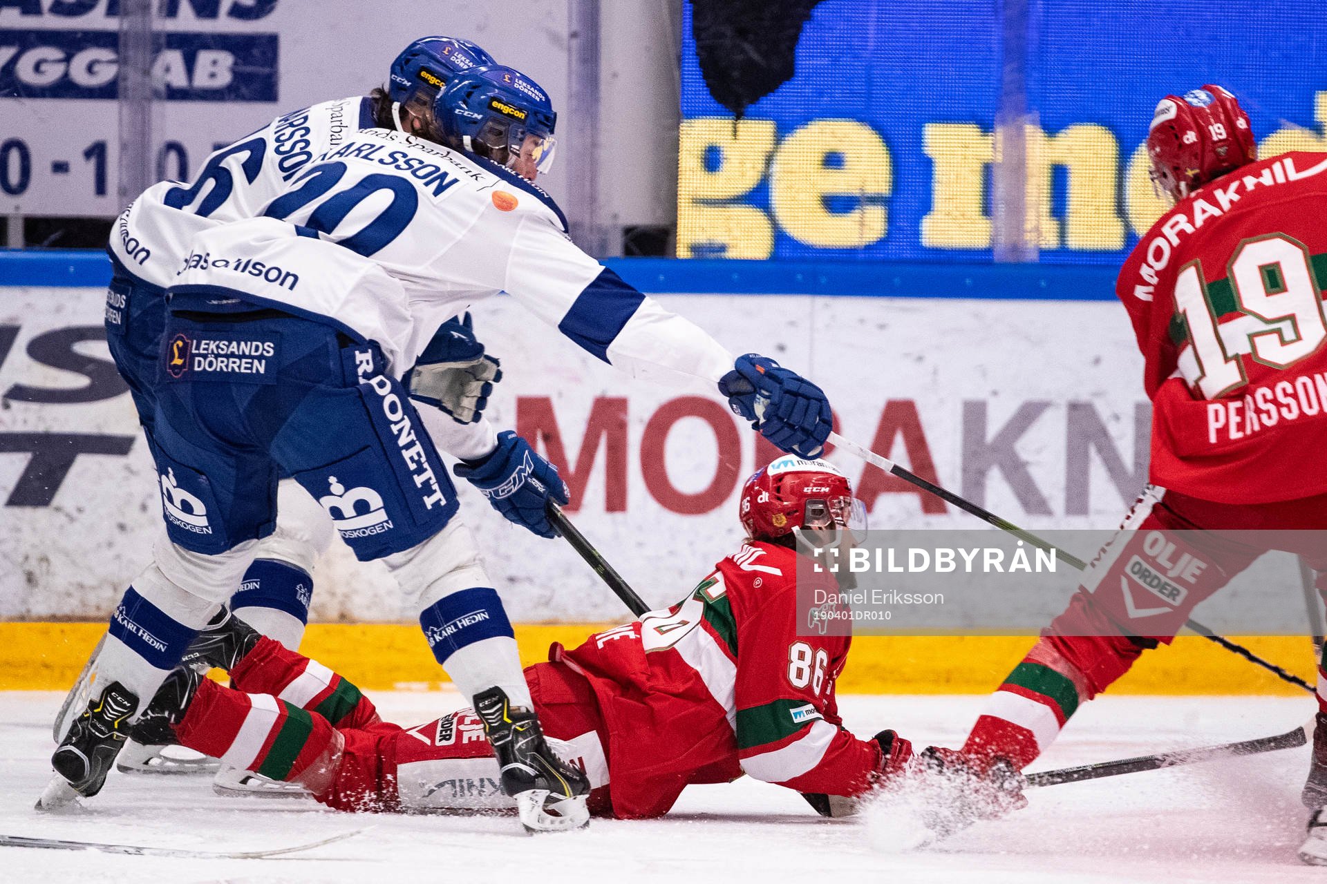 Leksands Martin Karlsson   och Moras Mathias Bromé ovh