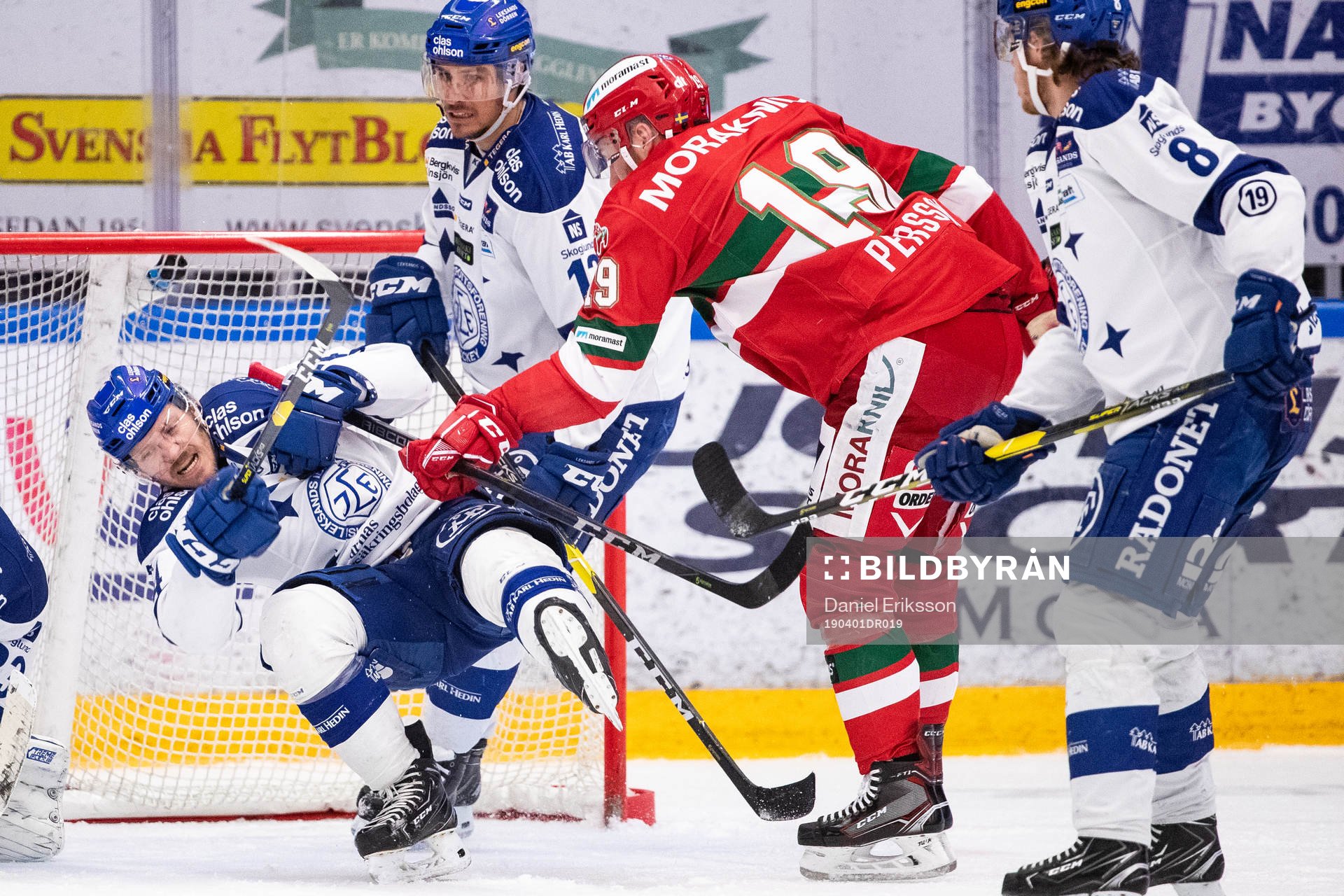 Leksands Mattias Nilsson  och Jon Knuts och Filip Johansson