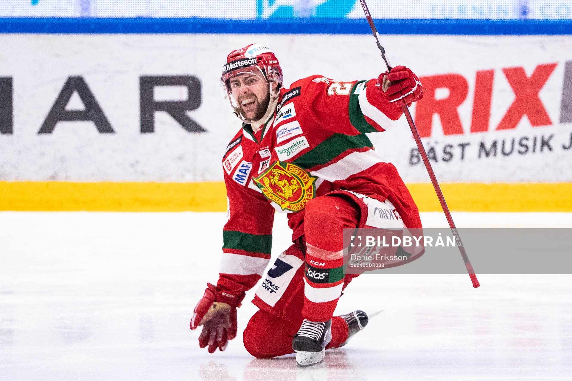 Moras Oskar Svanlund jublar