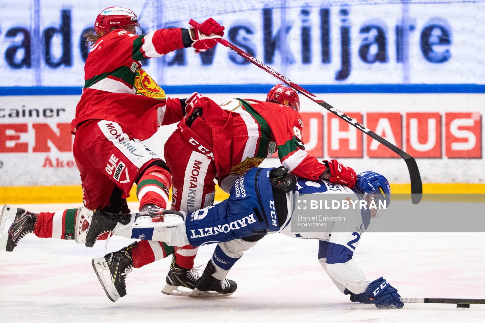 Moras Viktor Amnér och Michael Haga och Leksands David