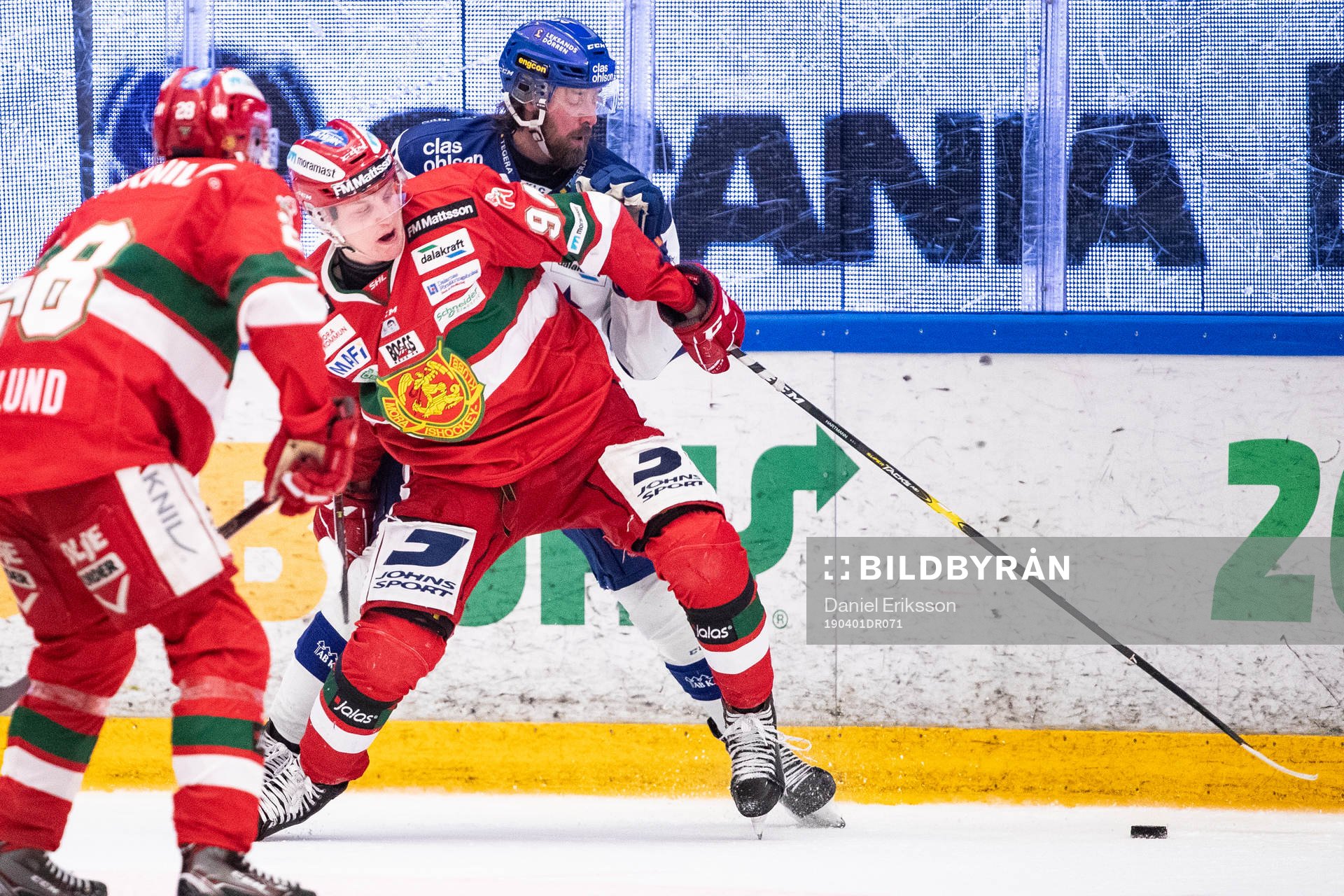 Leksands Mattias Karlsson och Moras Sebastian Hartmann