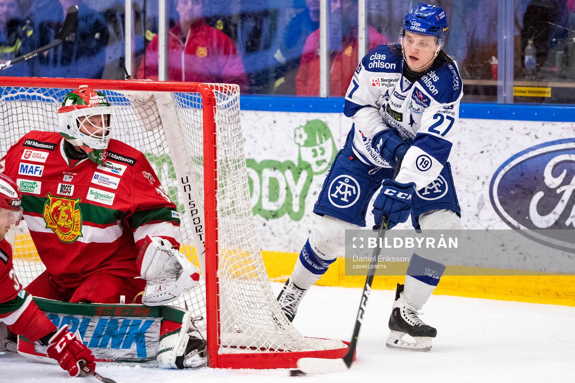 Moras målvakt Christian Engstrand och Leksands Anton