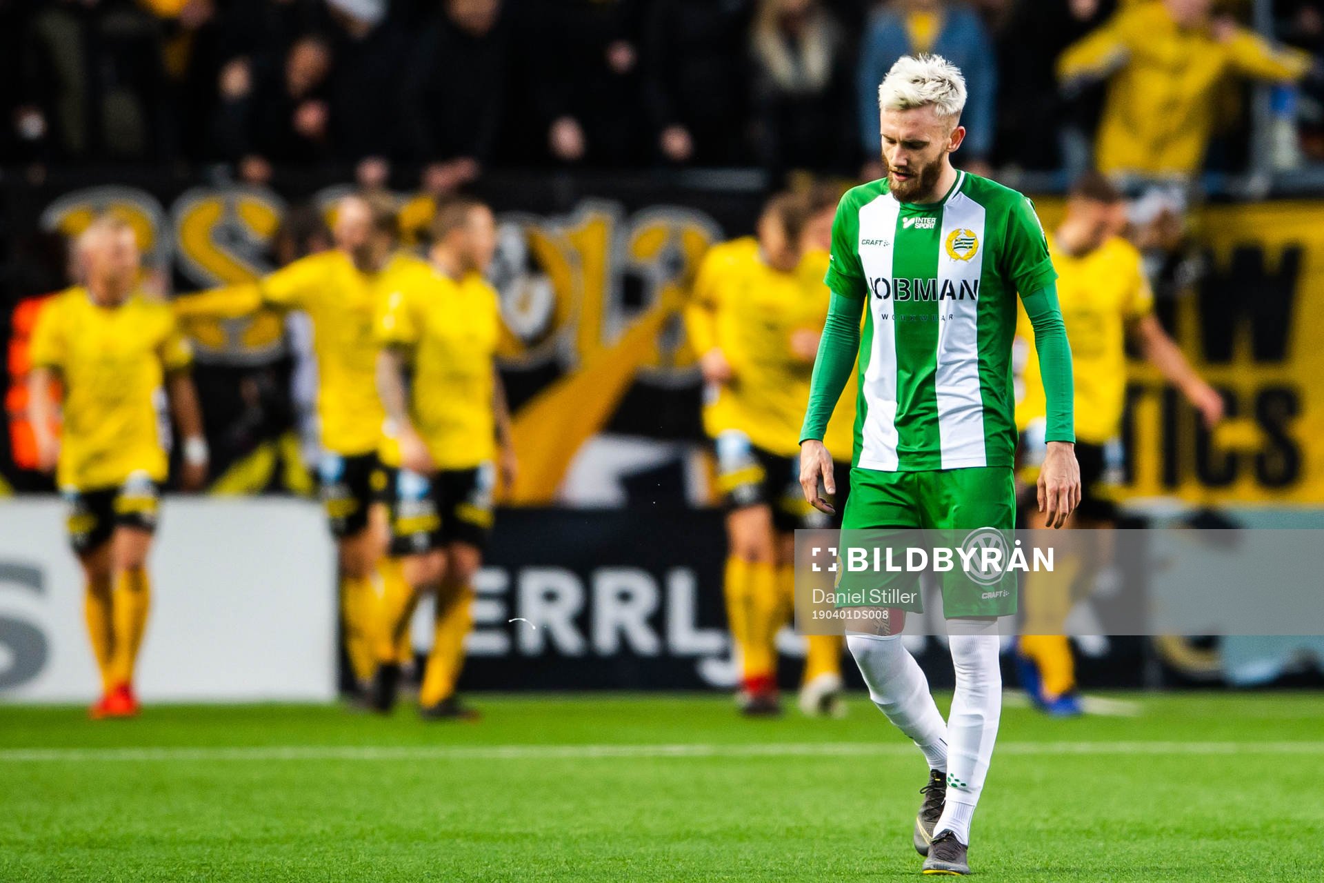Hammarbys Simon Sandberg deppar