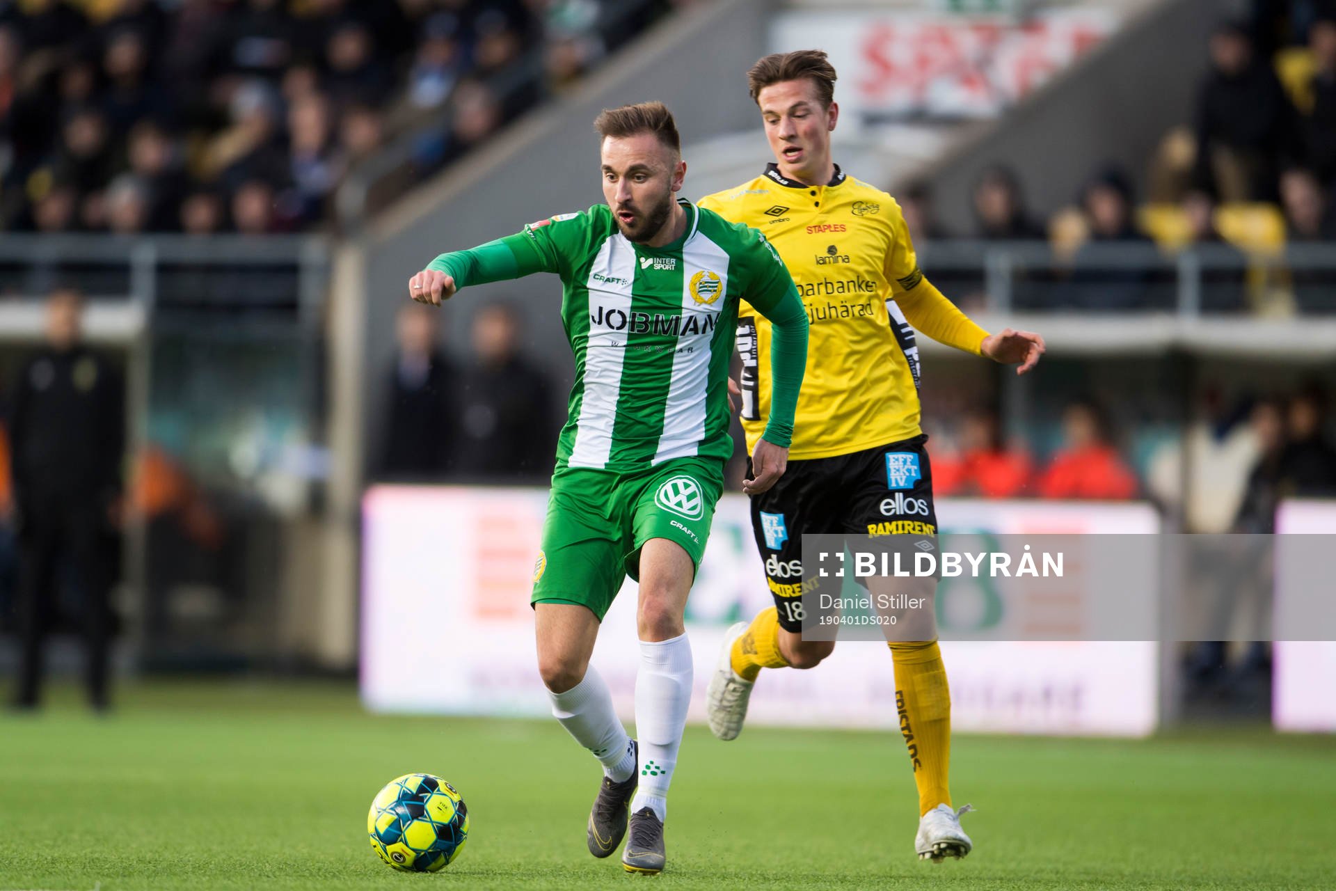 Hammarbys Muamer Tankovic och Elfsborgs Simon Olsson