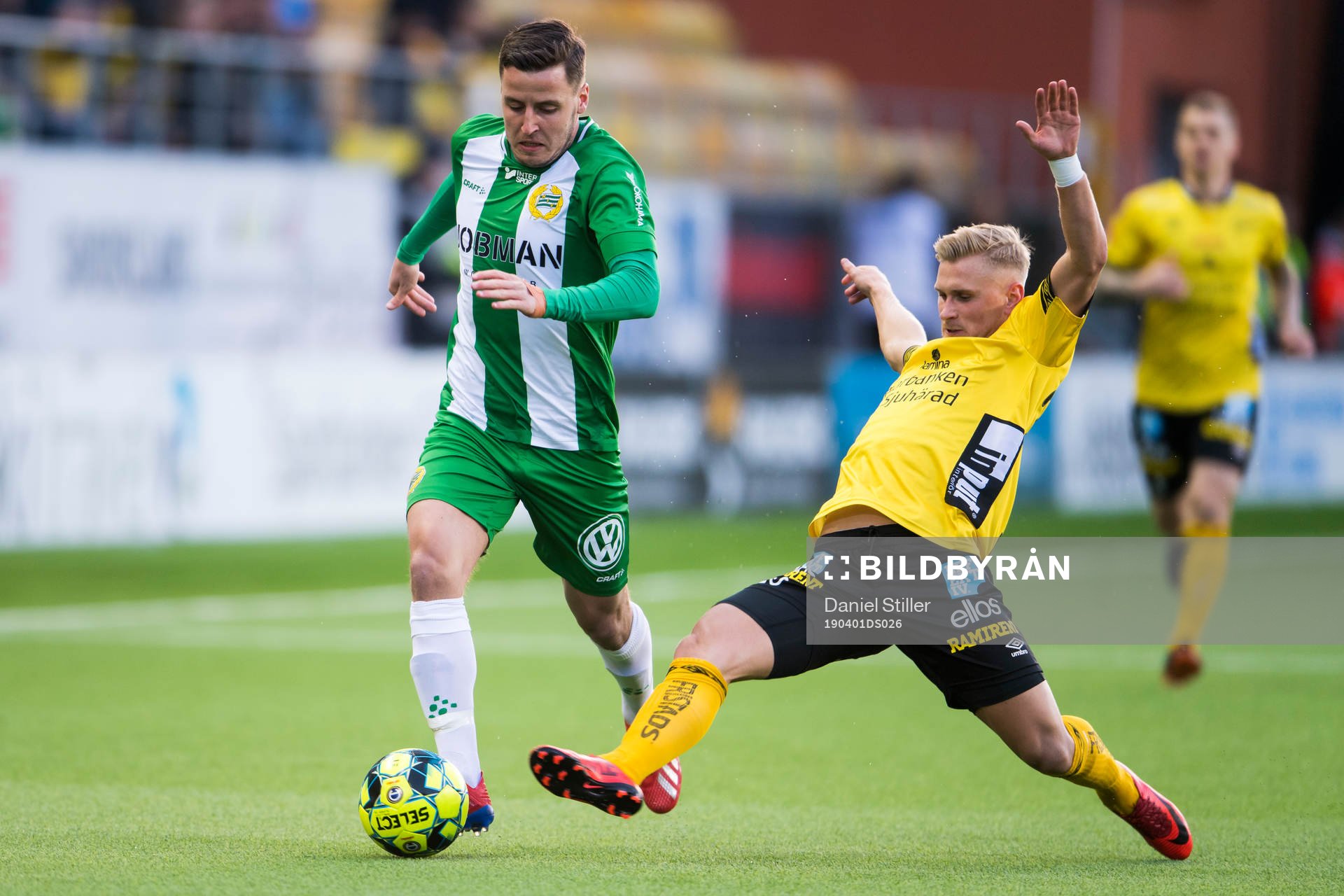 Hammarbys Jeppe Andersen och Elfsborgs Simon Strand