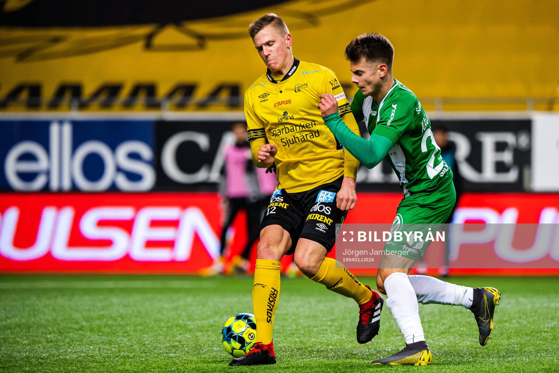 Hammarbys Muamer Tankovic och Elfsborgs Joakim Nilsson