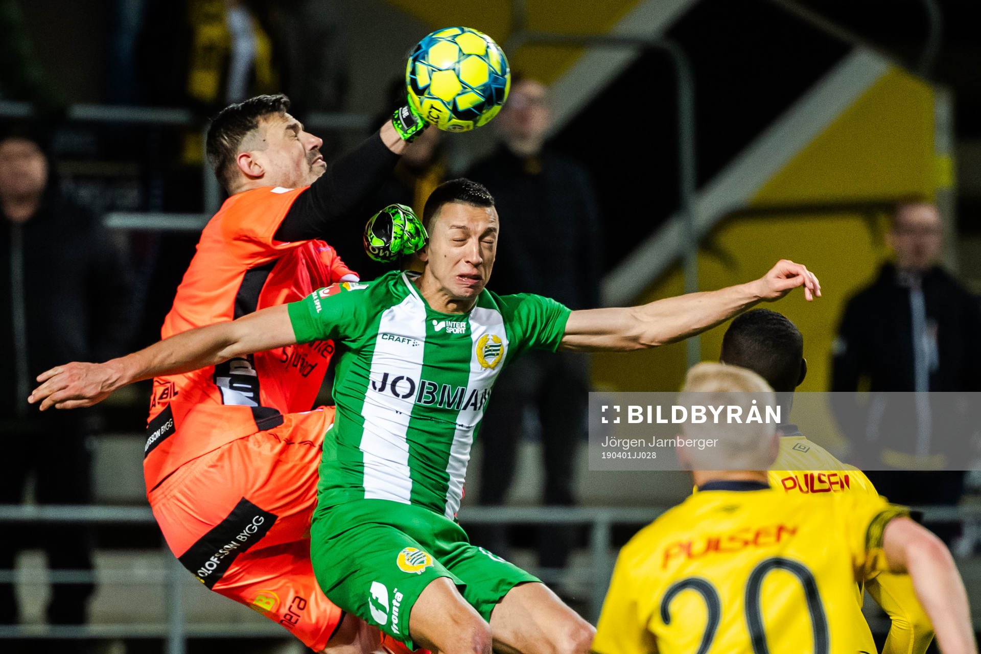 Elfsborgs målvakt Kevin Stuhr Ellegaard och Hammarbys