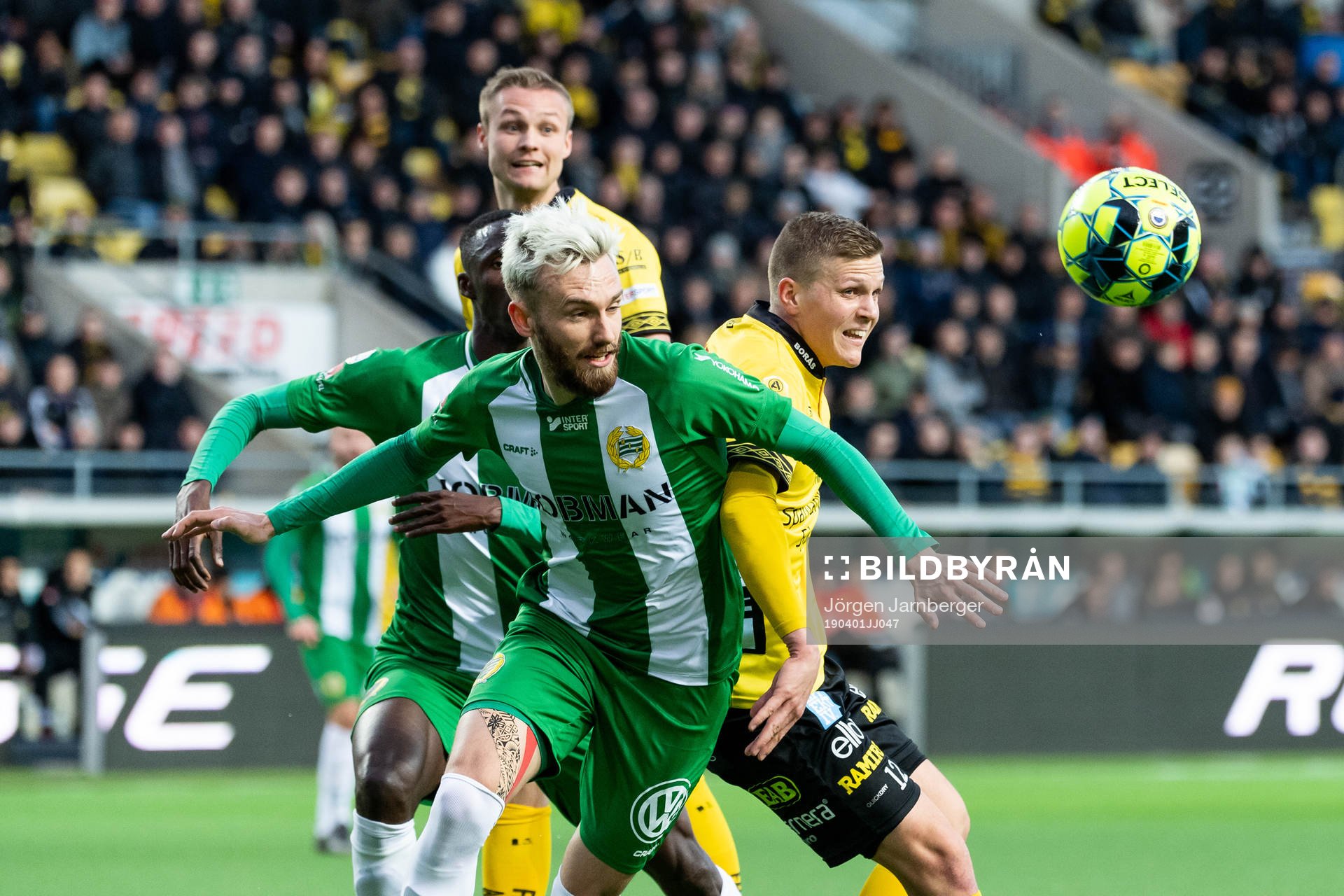 Hammarbys Simon Sandberg och Elfsborgs Joakim Nilsson