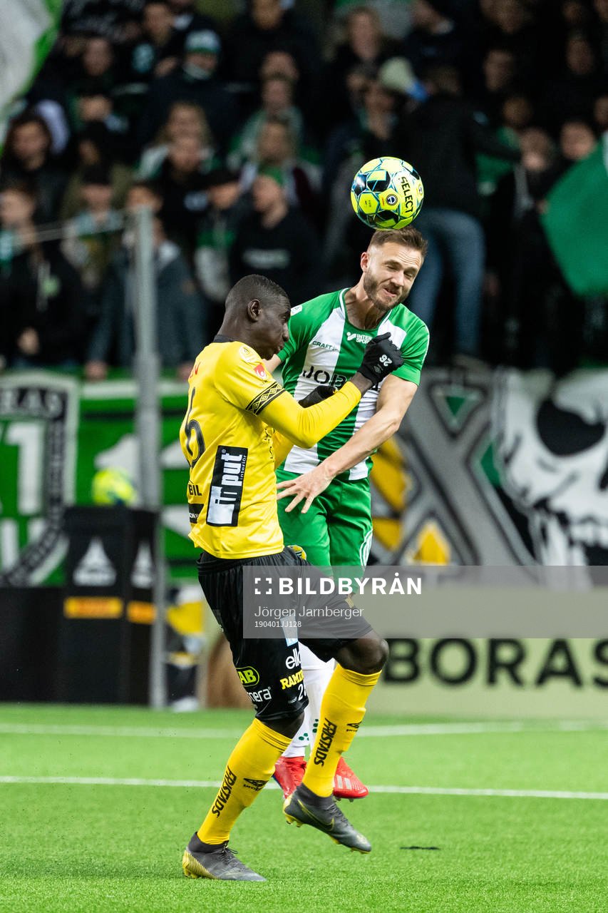 Hammarbys Mats Solheim och Elfsborgs Marokhy Ndione