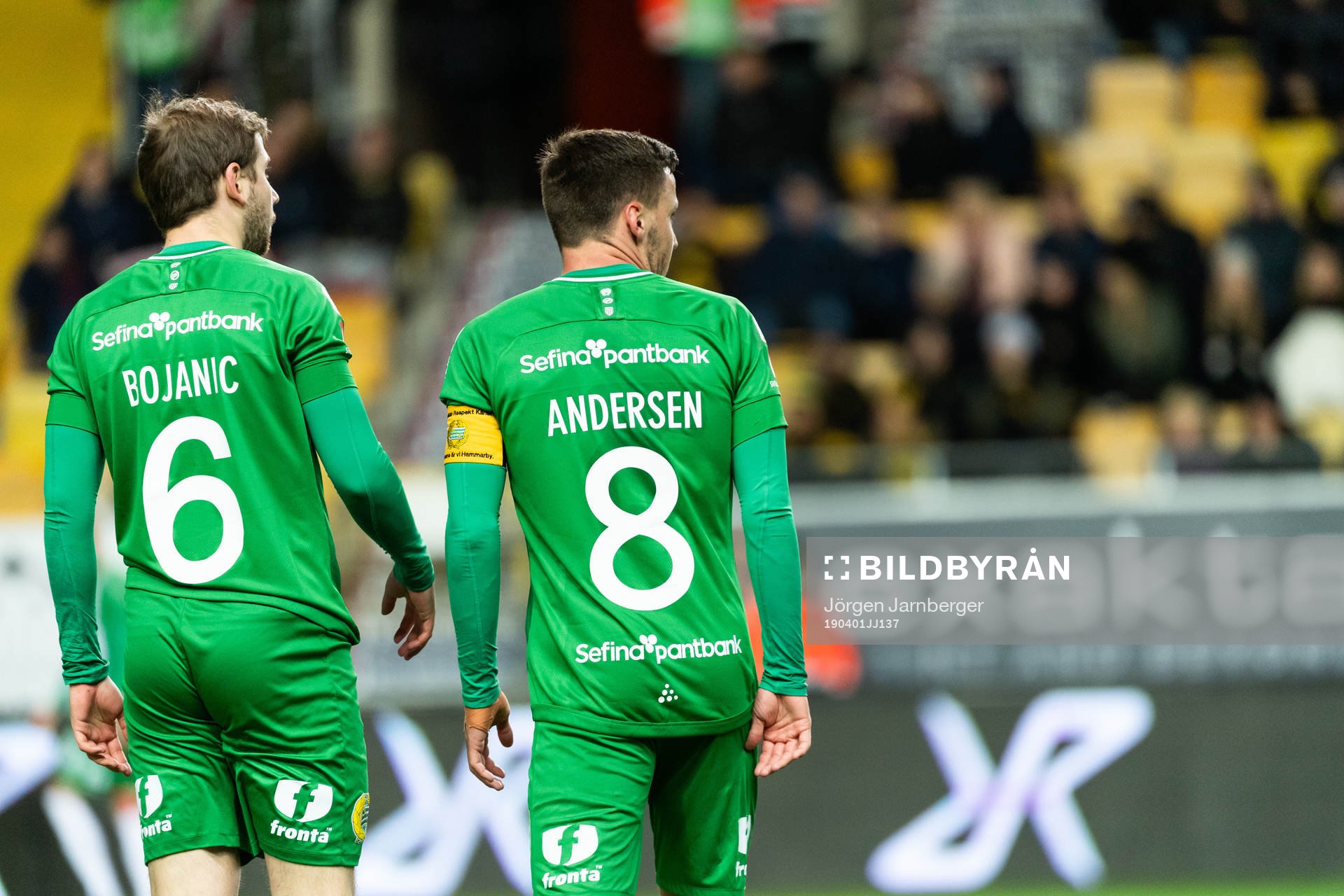 Hammarbys Darijan Bojanic och Jeppe Andersen