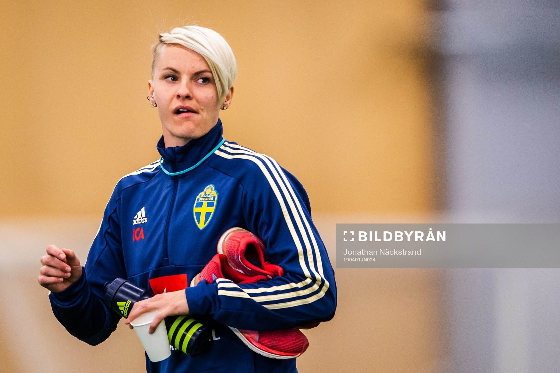 Nilla Fischer of the Swedish women national football team