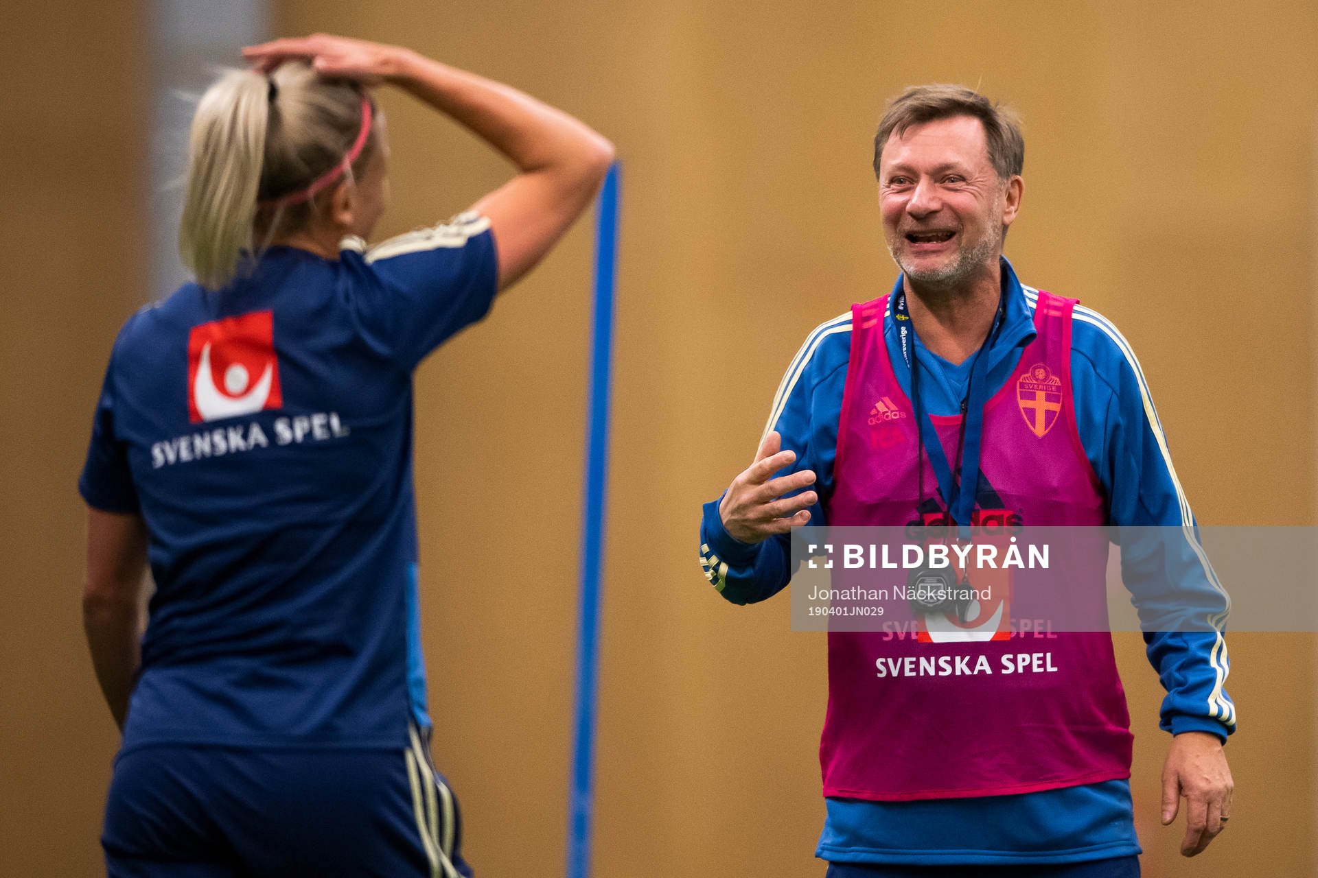 Peter Gerhardsson, head coach of the Swedish women national