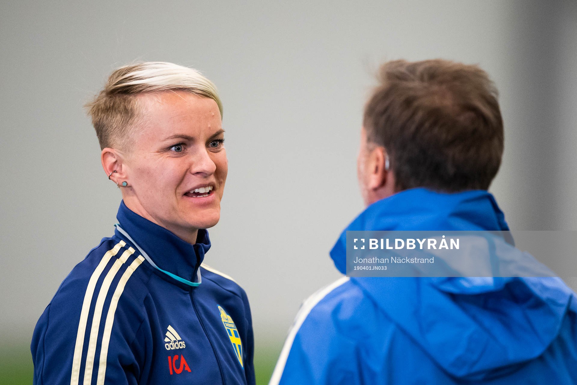 Nilla Fischer of the Swedish women national football team