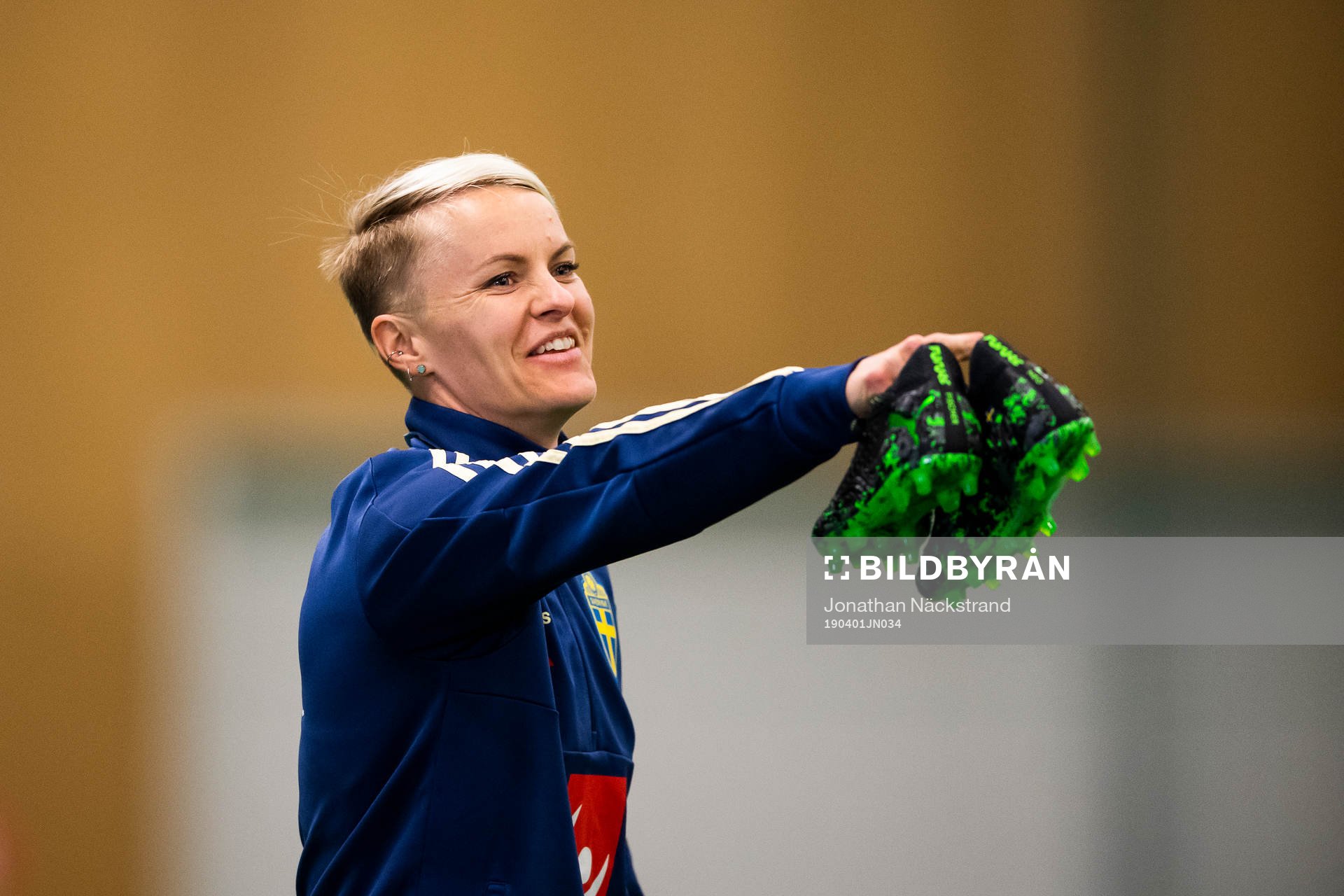 Nilla Fischer of the Swedish women national football team