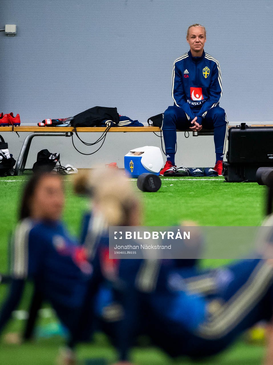 Caroline Seger of the Swedish women national football team