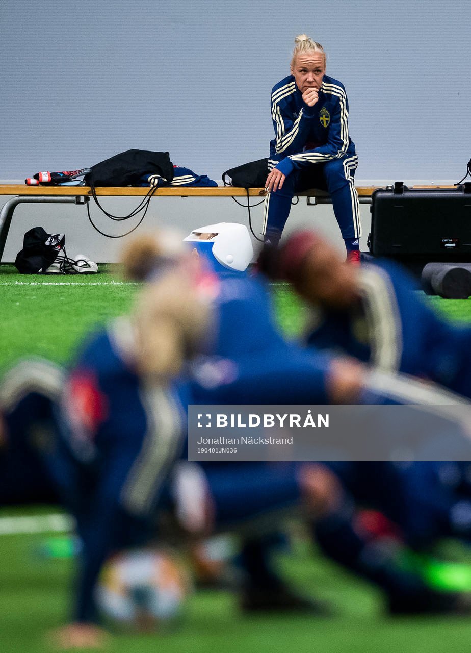 Caroline Seger of the Swedish women national football team