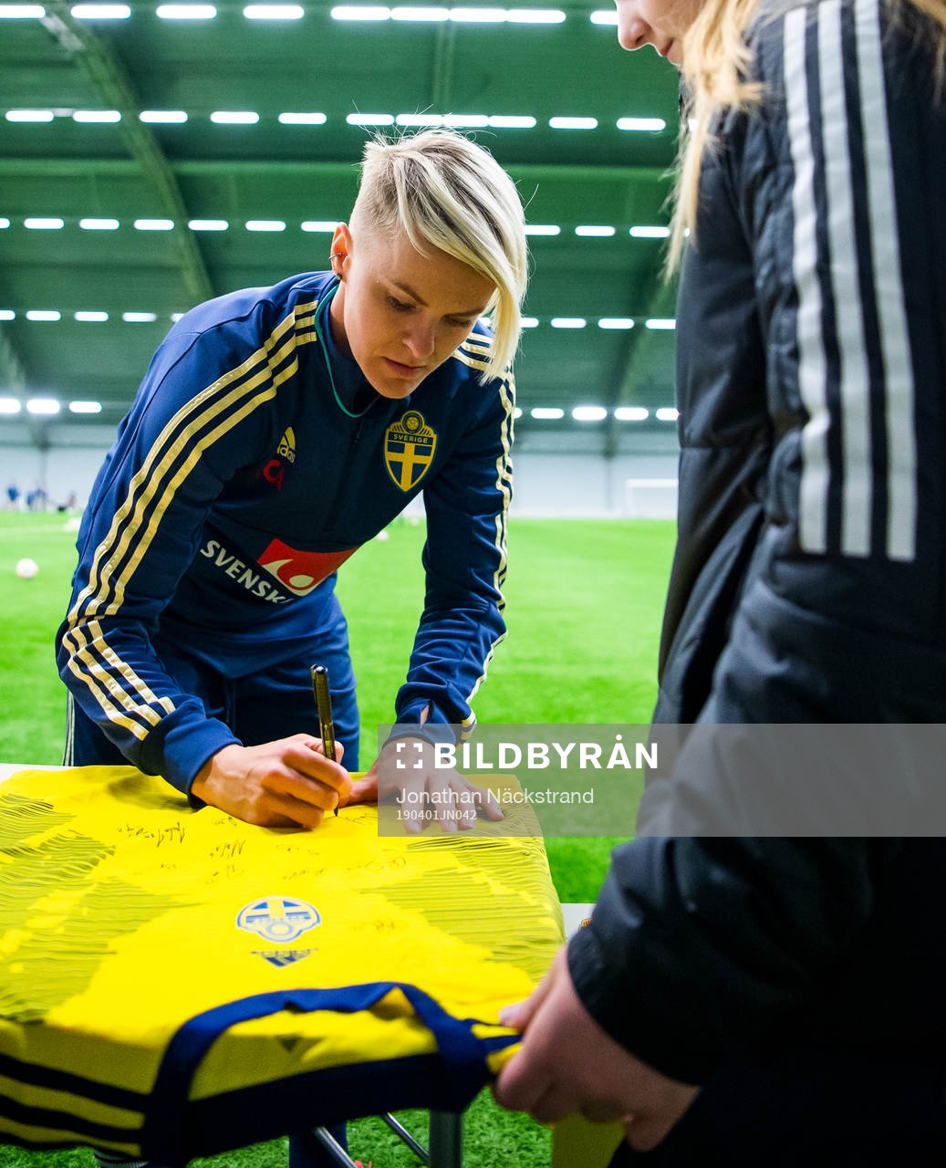 Nilla Fischer of the Swedish women national football team