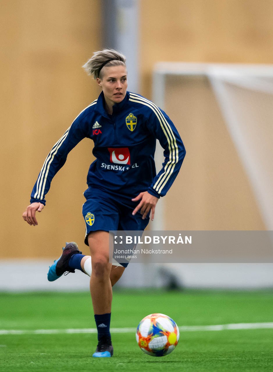 Lina Hurtig of the Swedish women national football team