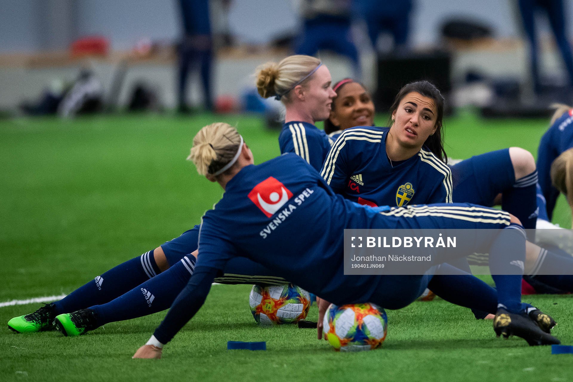 Goalkeeper Zecira Musovic of the Swedish women national