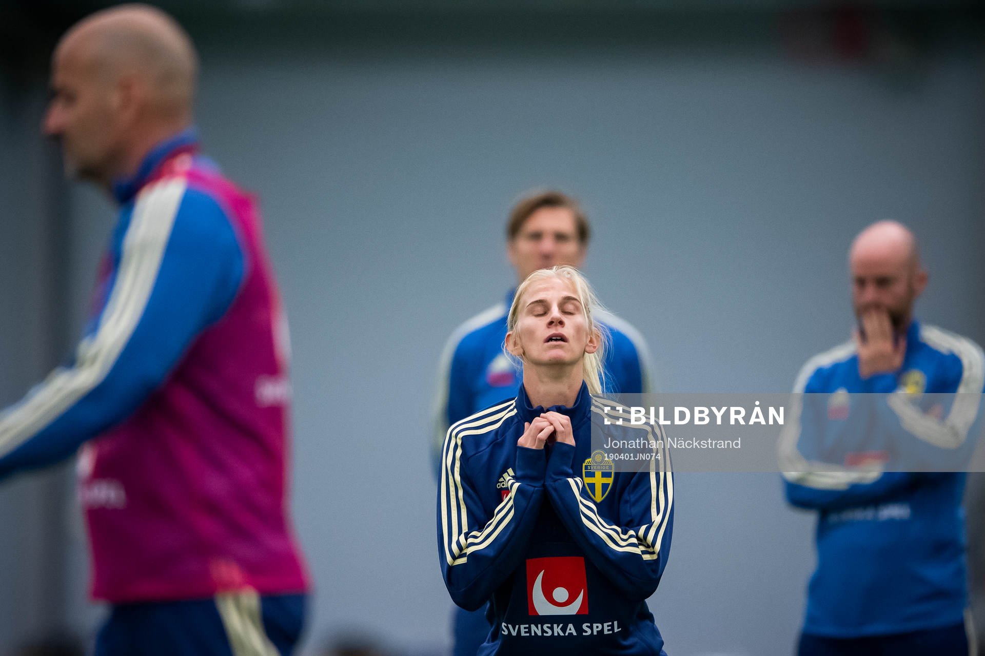 Sofia Jakobsson of the Swedish women national football team