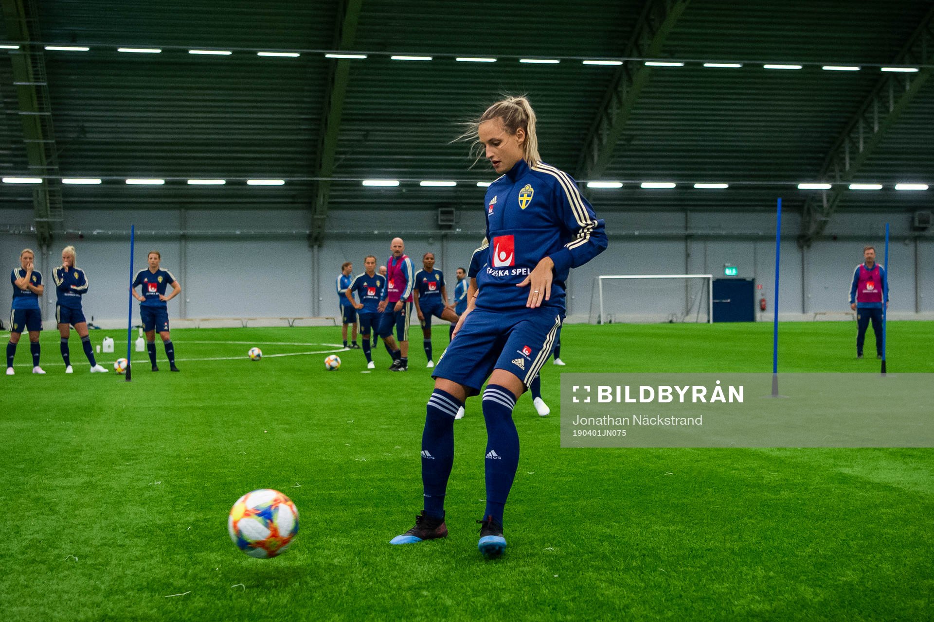 Sweden's Nathalie Björn of the Swedish women national